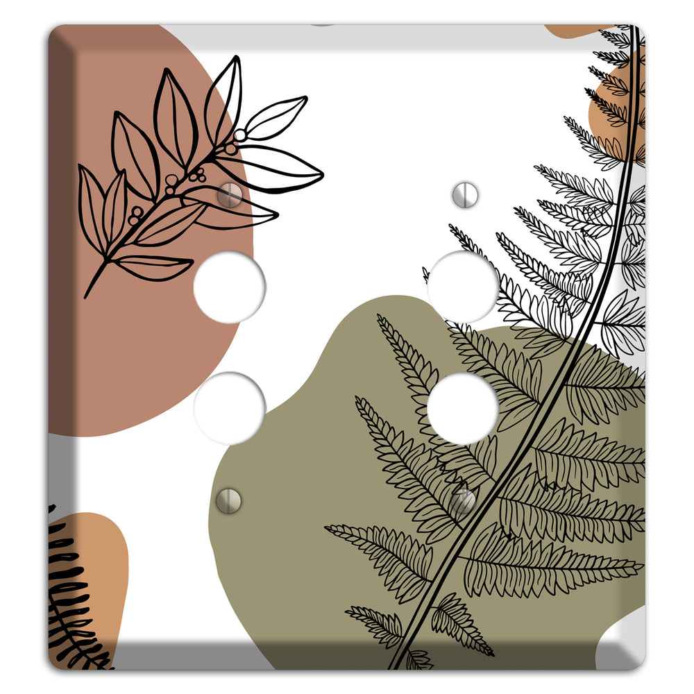Fern & Shadow 2 Pushbutton Wallplate