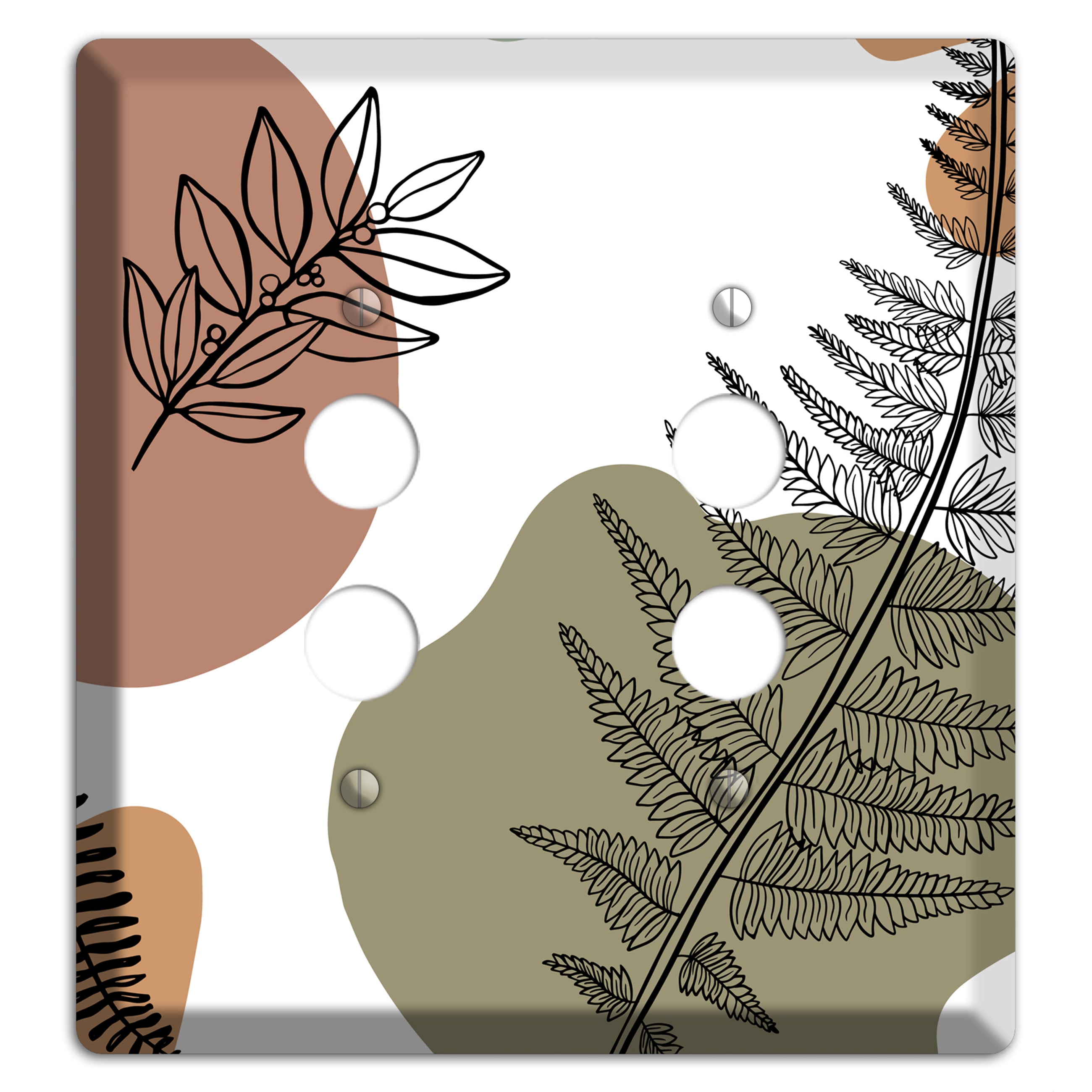 Fern & Shadow 2 Pushbutton Wallplate