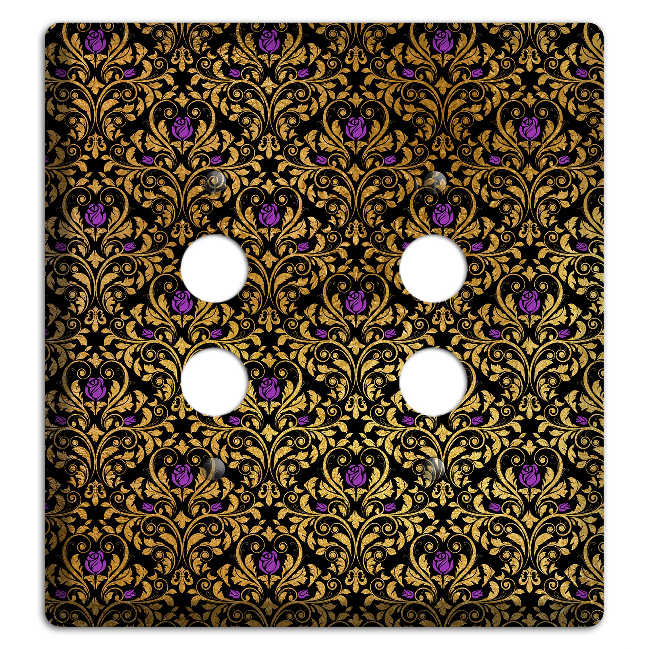 Gilded Masquerade 2 Pushbutton Wallplate