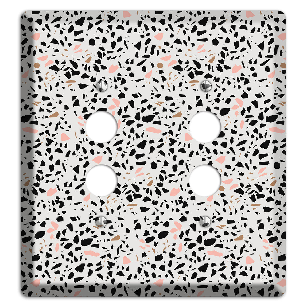 Monochrome Mix 2 Pushbutton Wallplate