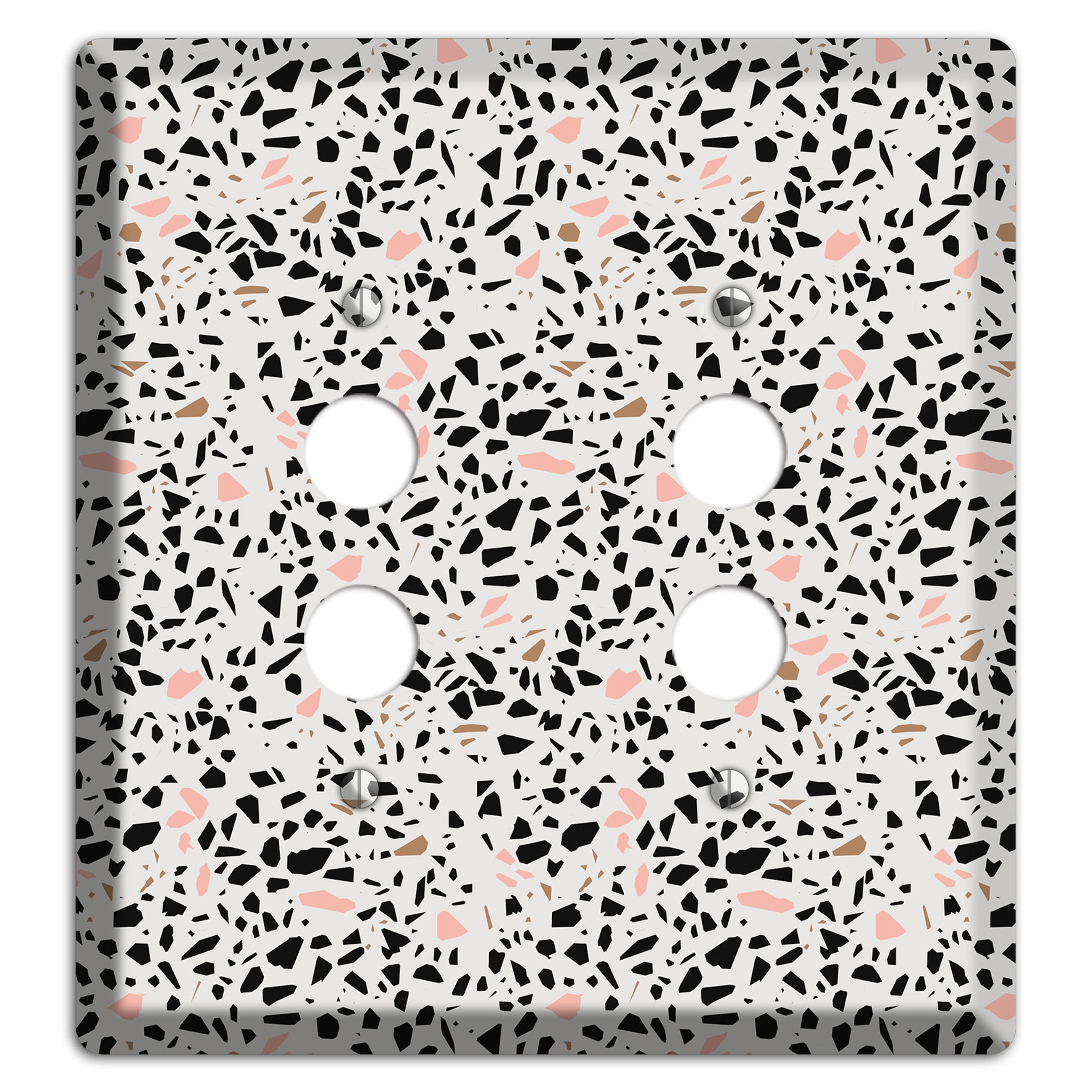 Monochrome Mix 2 Pushbutton Wallplate