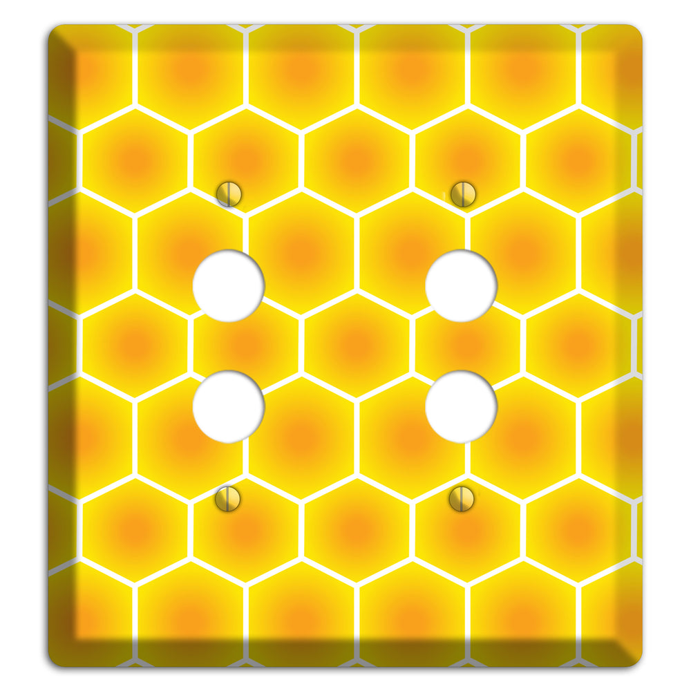 Liquid Gold Grid 2 Pushbutton Wallplate