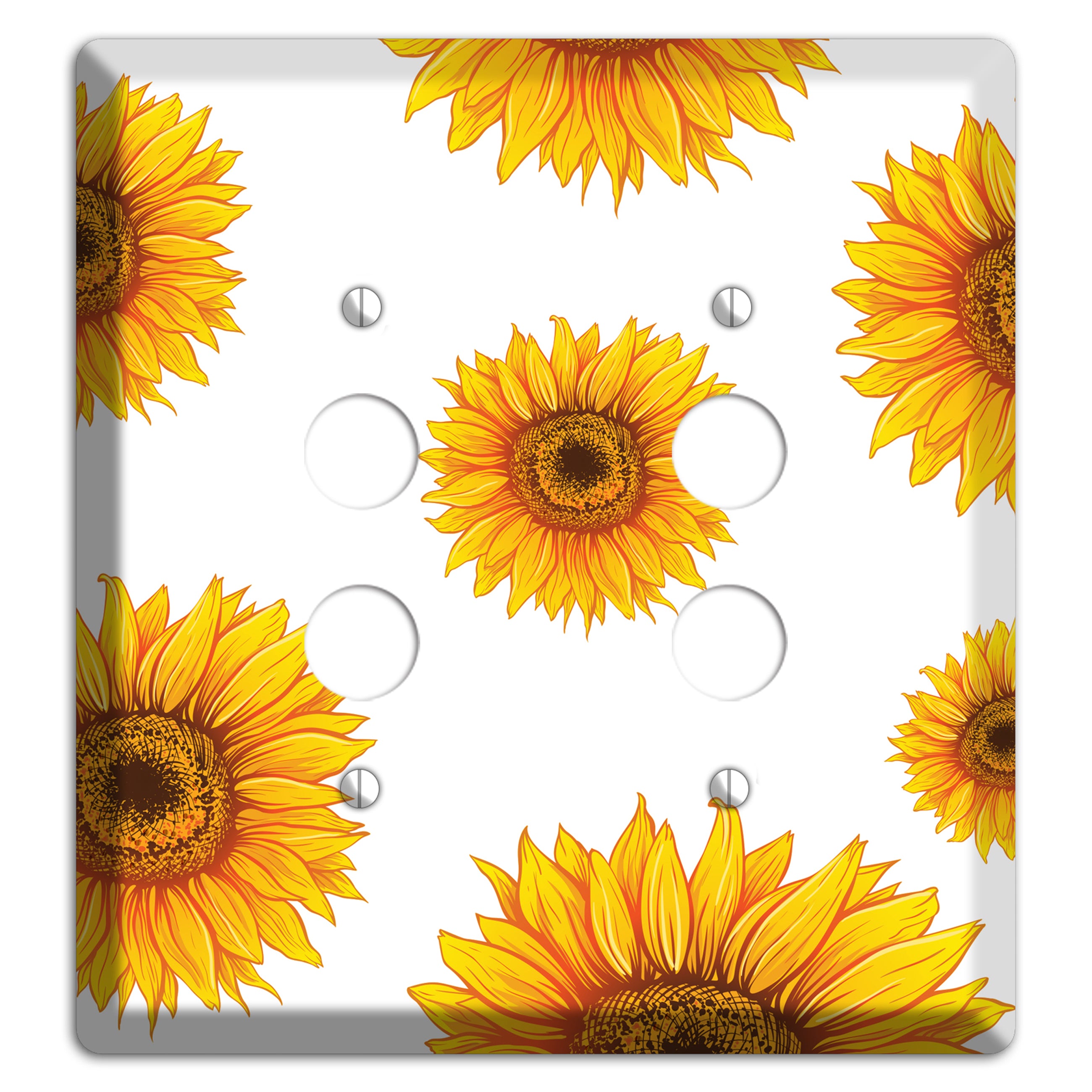 Solar Bloom Scatter 2 Pushbutton Wallplate