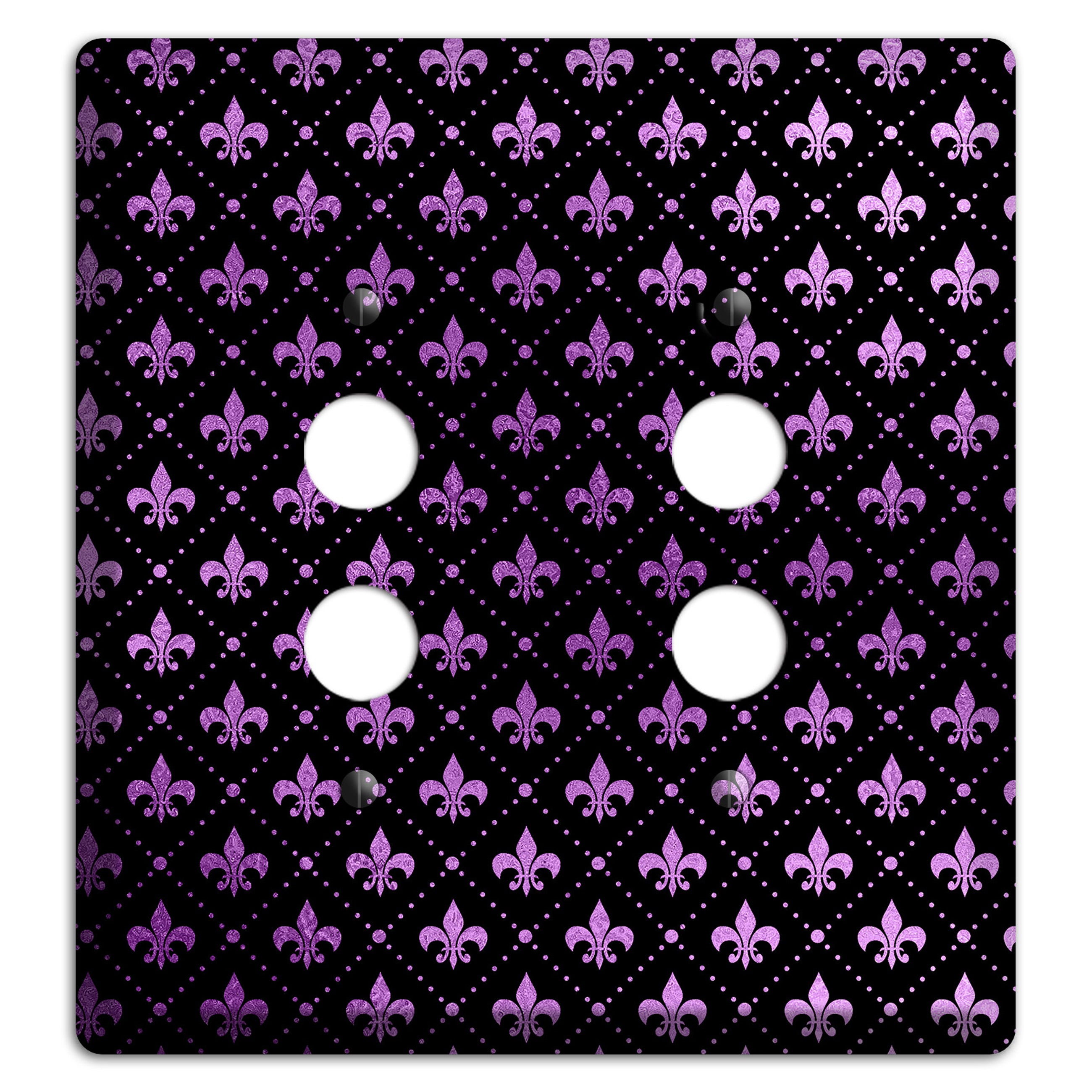 Royal Lilac Grid 2 Pushbutton Wallplate