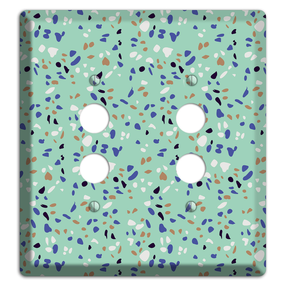 Sea Breeze Confetti 2 Pushbutton Wallplate