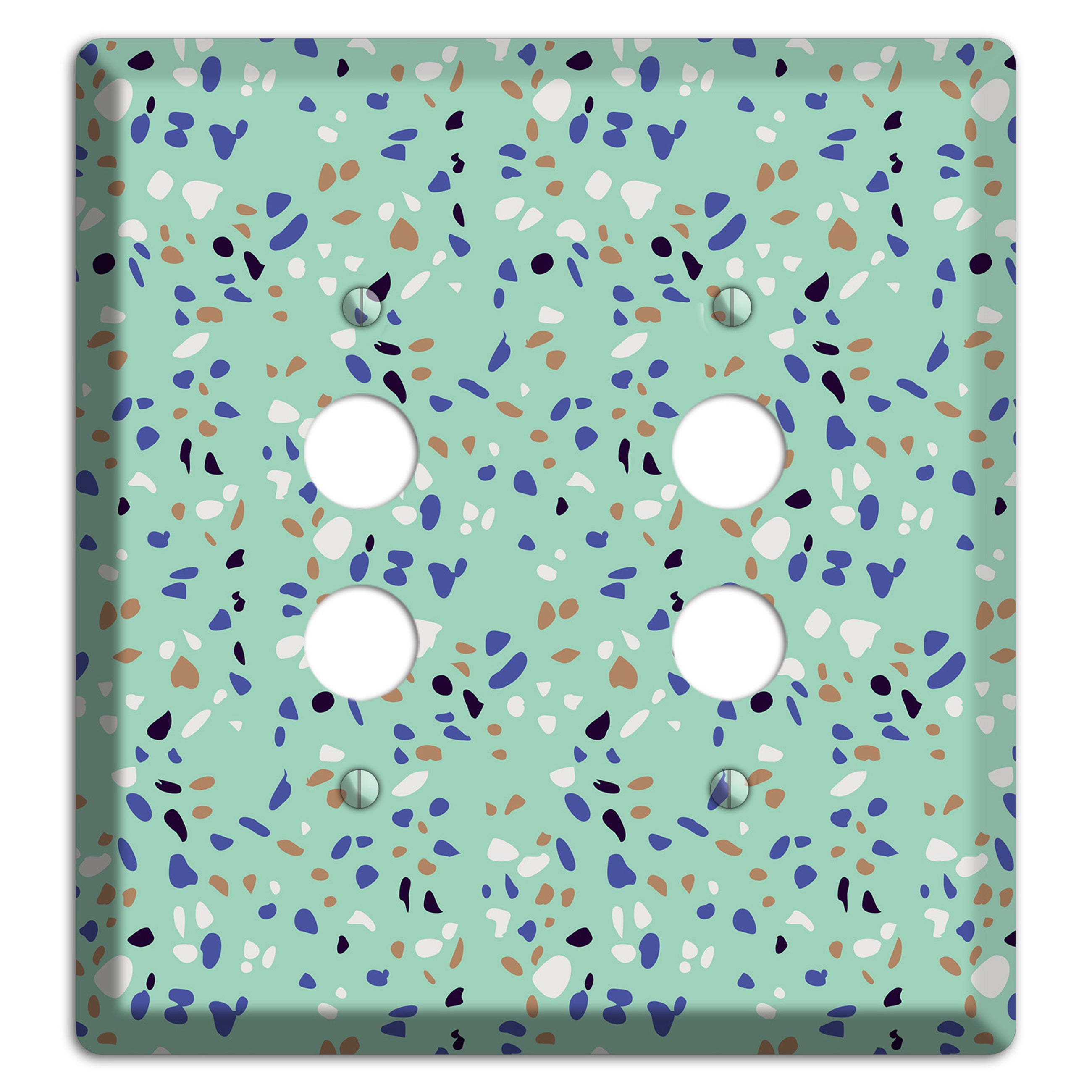 Sea Breeze Confetti 2 Pushbutton Wallplate