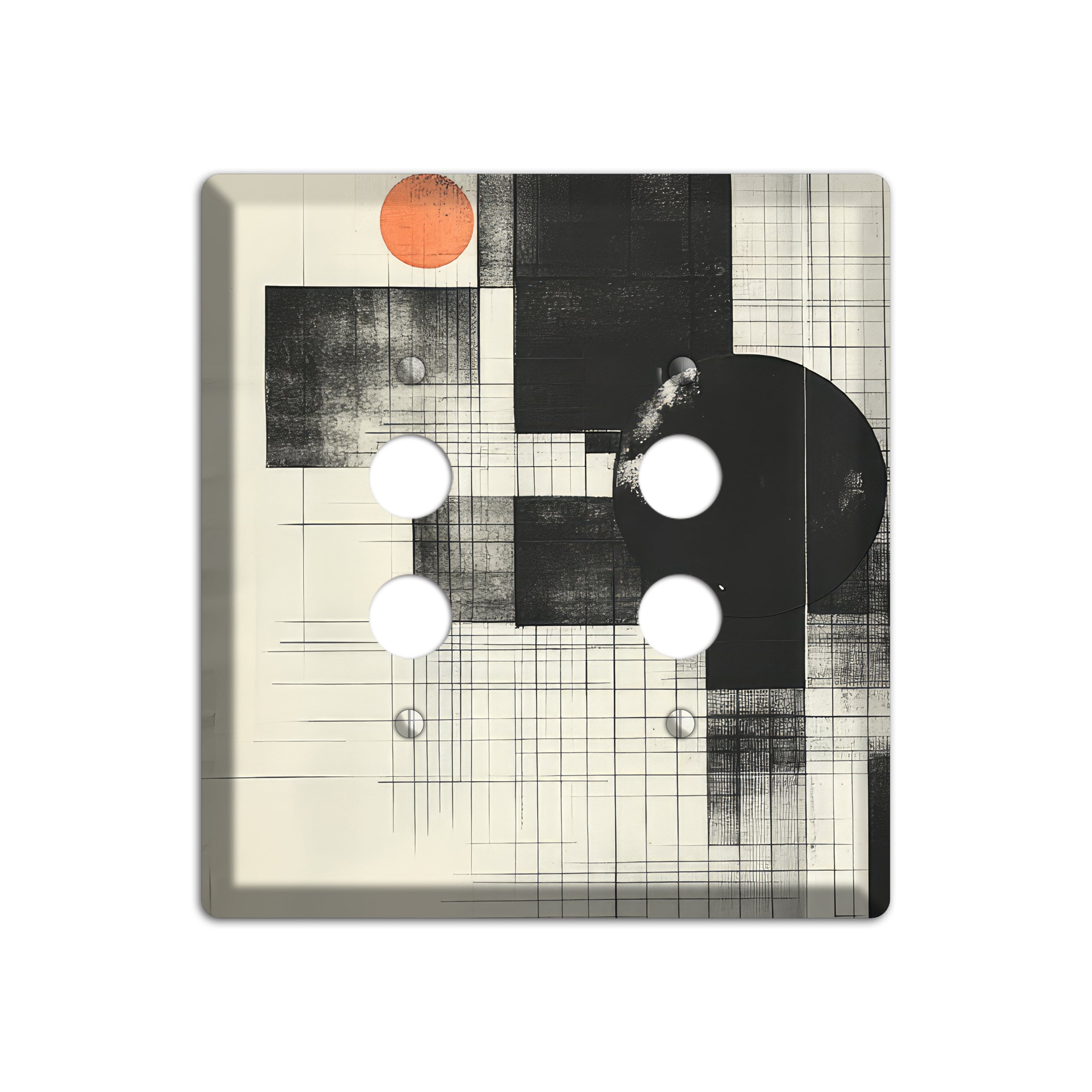 Eclipse Over Blueprint 2 Pushbutton Wallplate