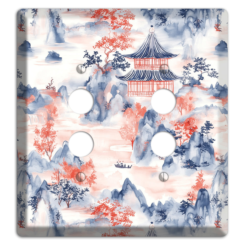 Ink & Ember Peaks 2 Pushbutton Wallplate