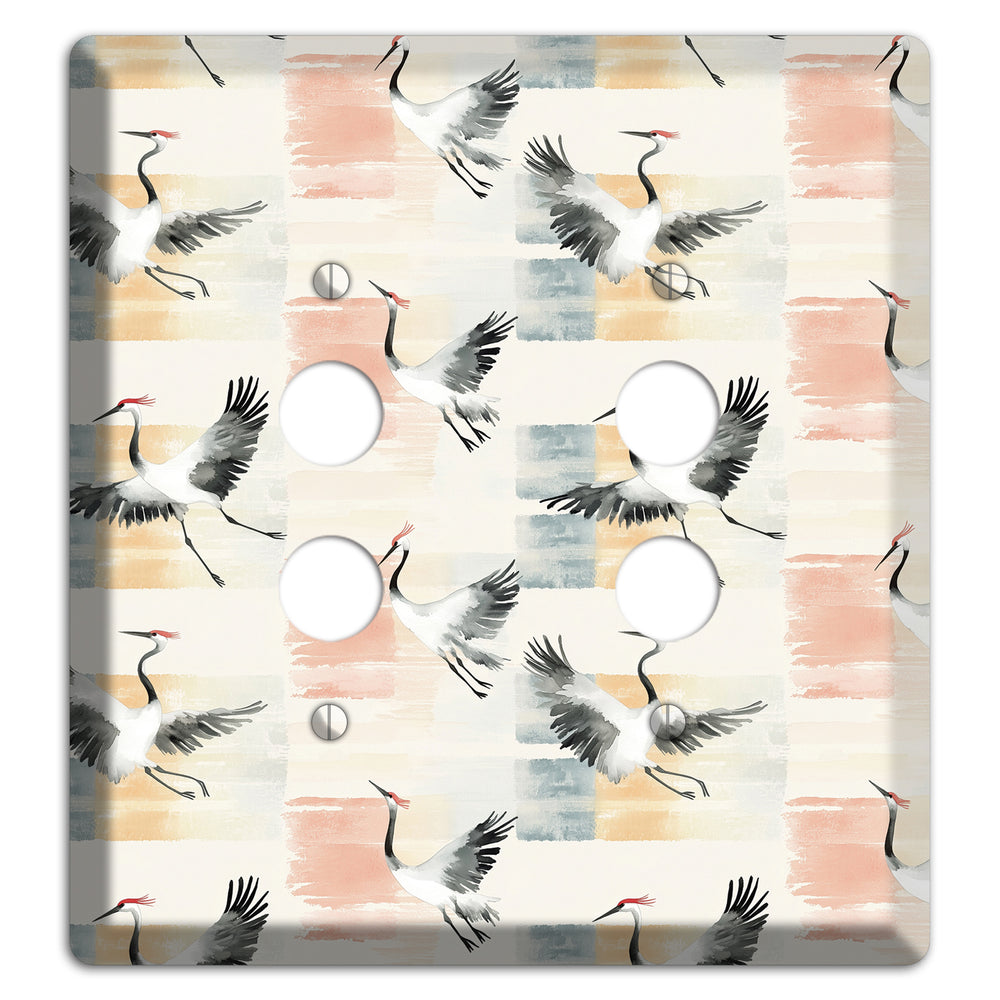 Blush Patchwork Flight 2 Pushbutton Wallplate