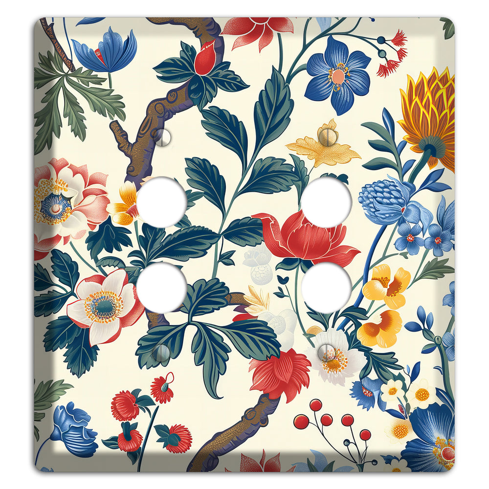 Cottage Garden Reverie 2 Pushbutton Wallplate