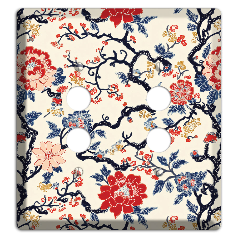 Crimson Branch Reverie 2 Pushbutton Wallplate