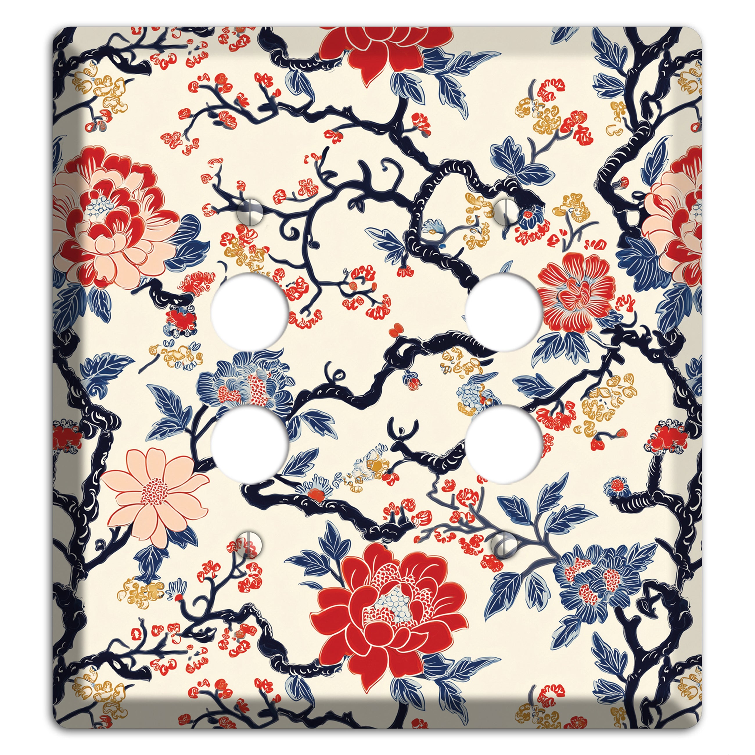 Crimson Branch Reverie 2 Pushbutton Wallplate