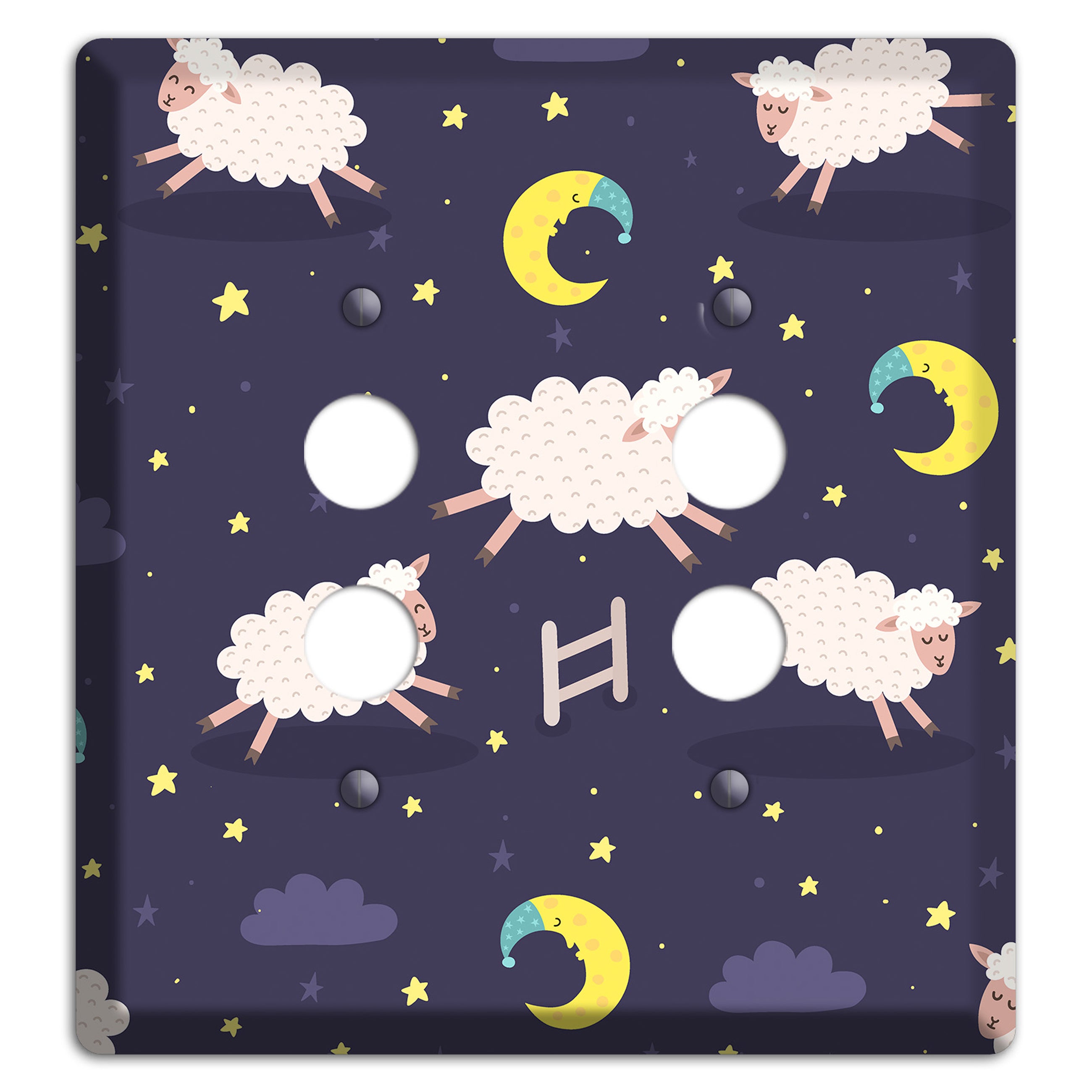 Counting Sheep 2 Pushbutton Wallplate
