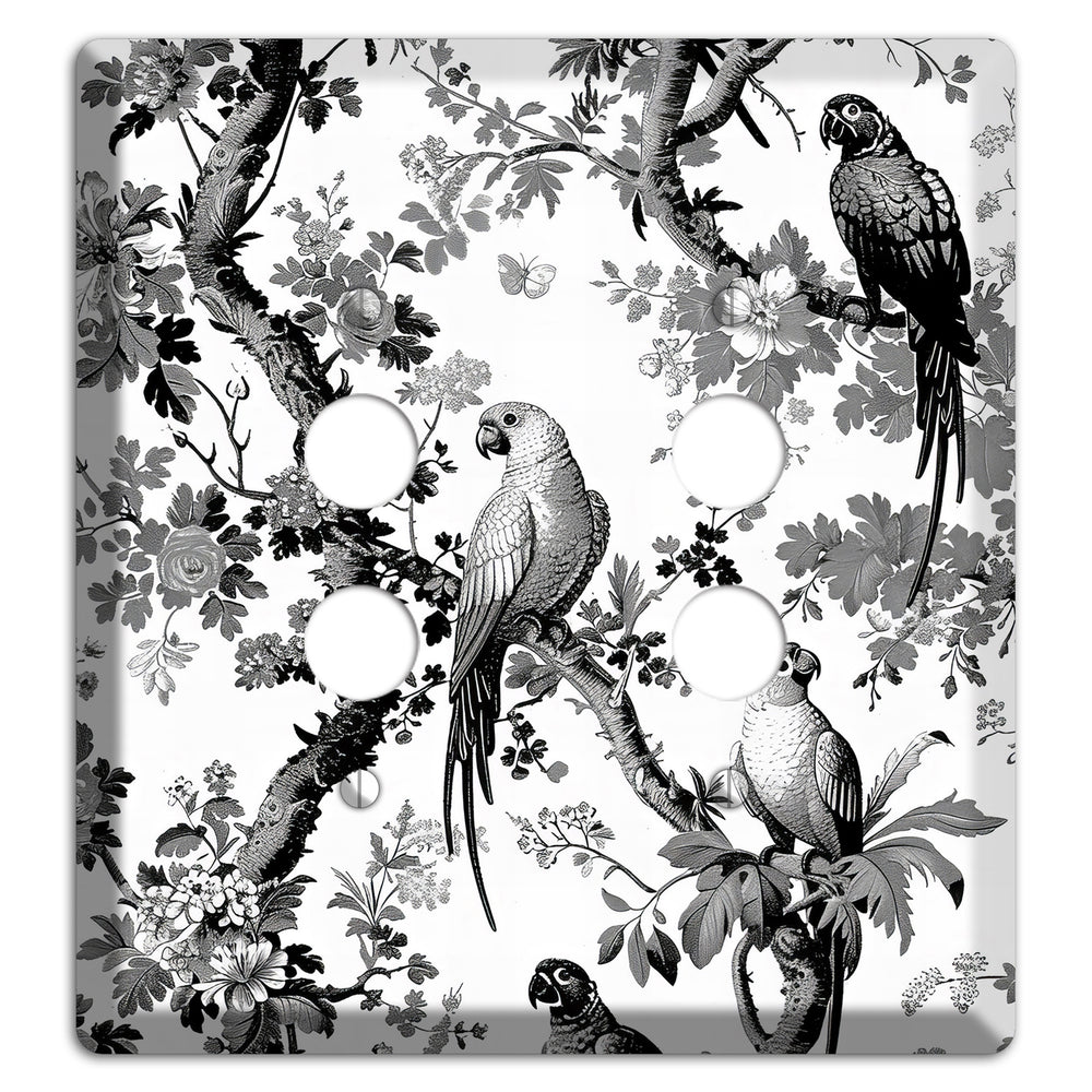 Parlor of Parrots 2 Pushbutton Wallplate