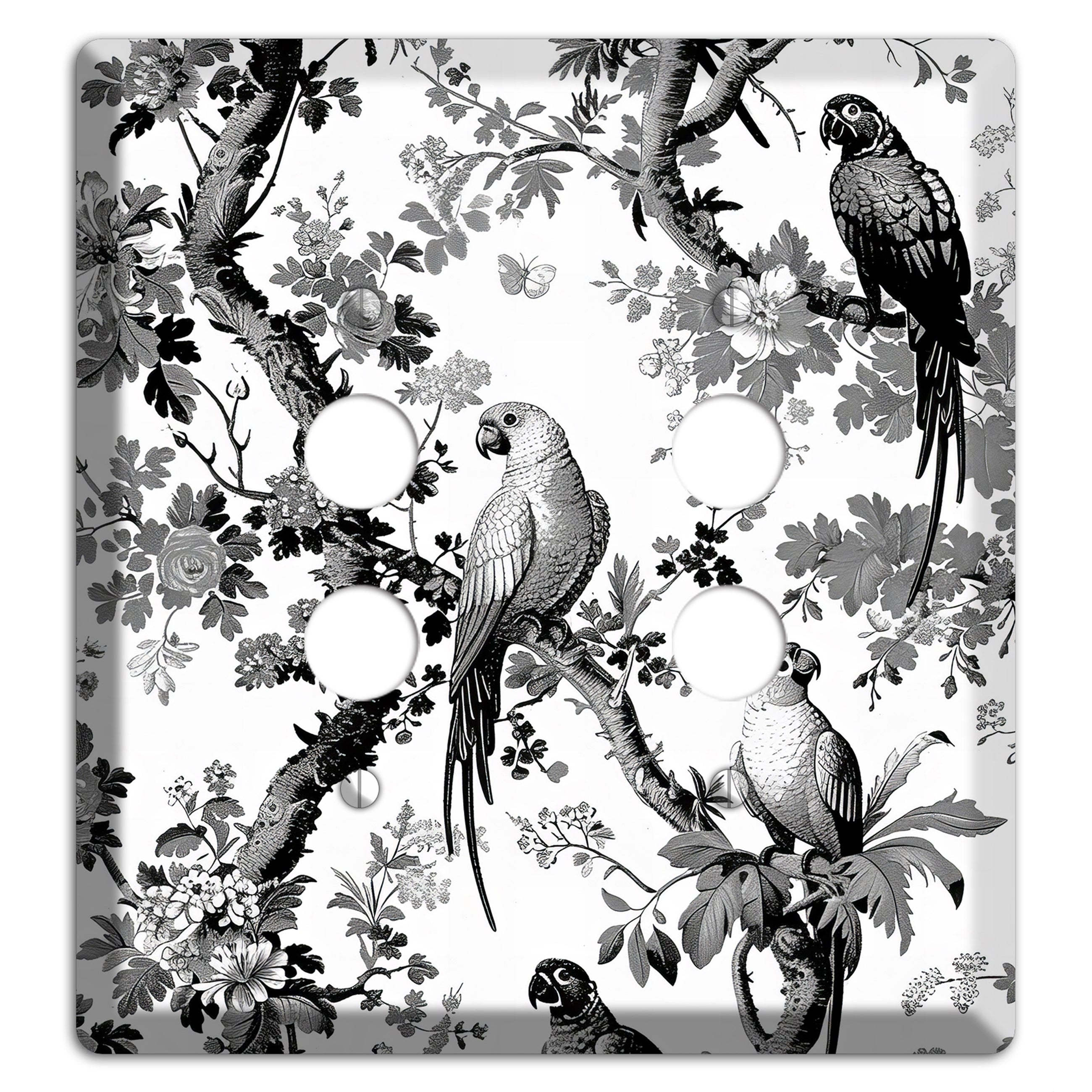Parlor of Parrots 2 Pushbutton Wallplate