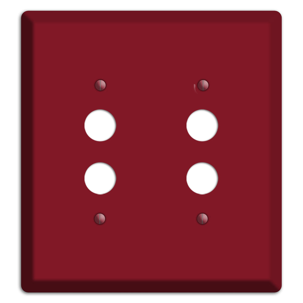 Baxter Burgundy Wine 2 Pushbutton Wallplate