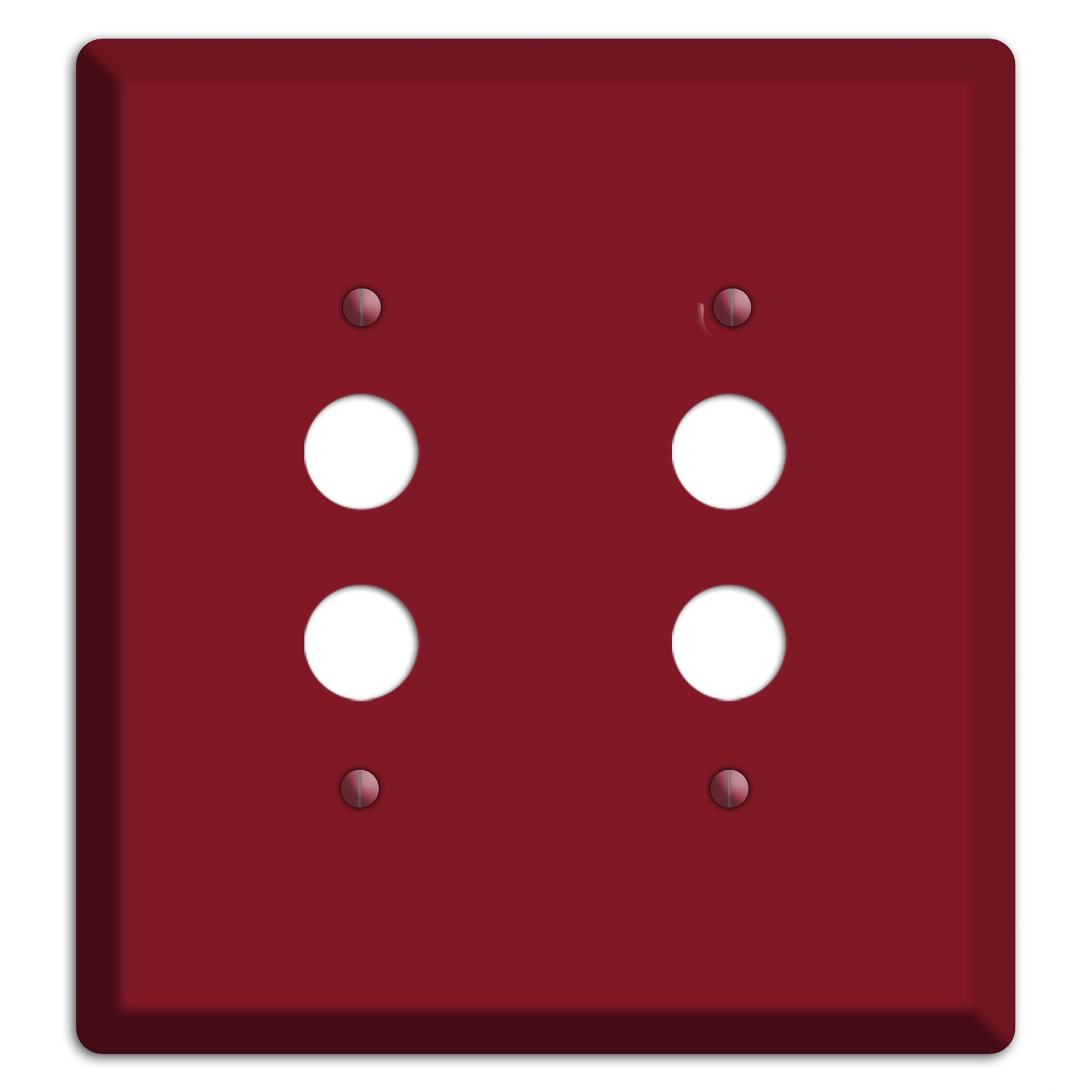 Baxter Burgundy Wine 2 Pushbutton Wallplate