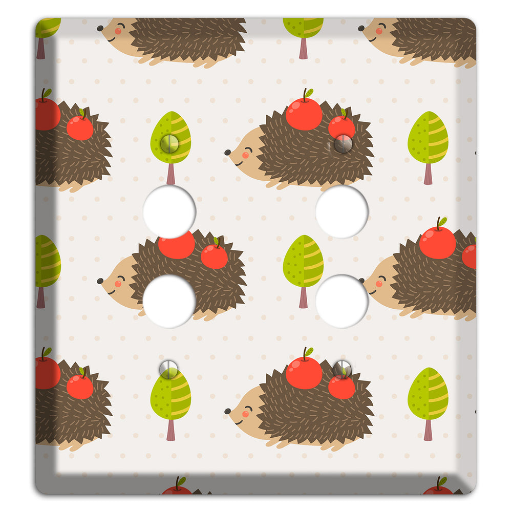 Hedgehog Harvest 2 Pushbutton Wallplate