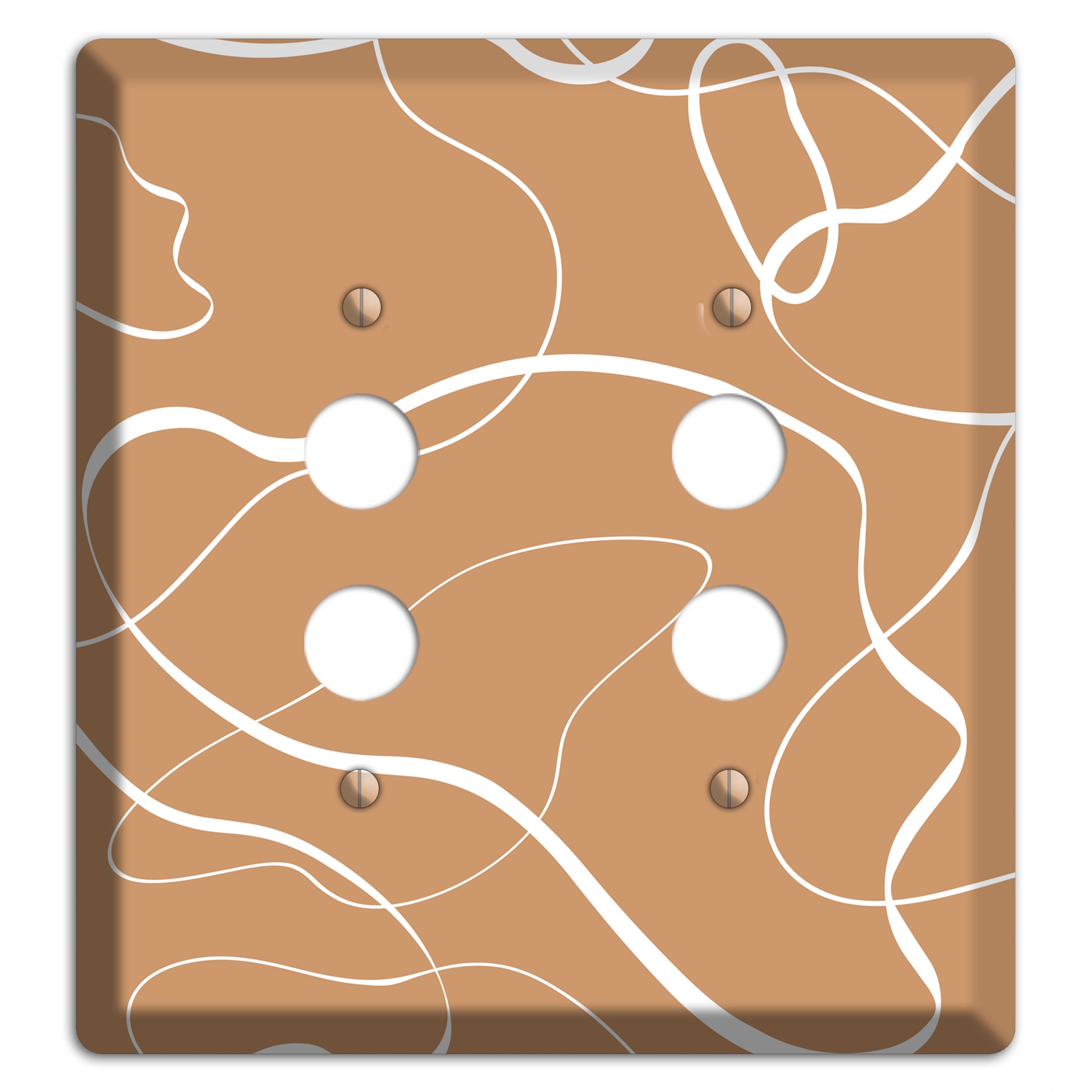 Wandering Thread 2 Pushbutton Wallplate
