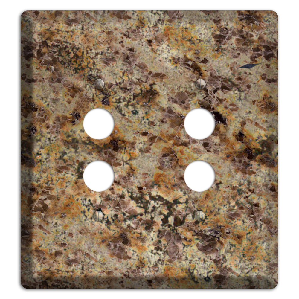 Golden Crystal Granite 2 Pushbutton Wallplate
