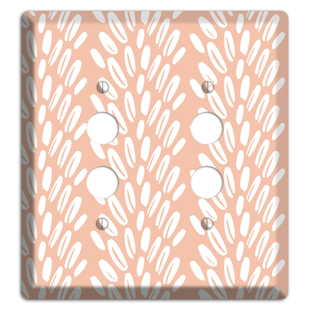 Harvest Plume Rise 2 Pushbutton Wallplate