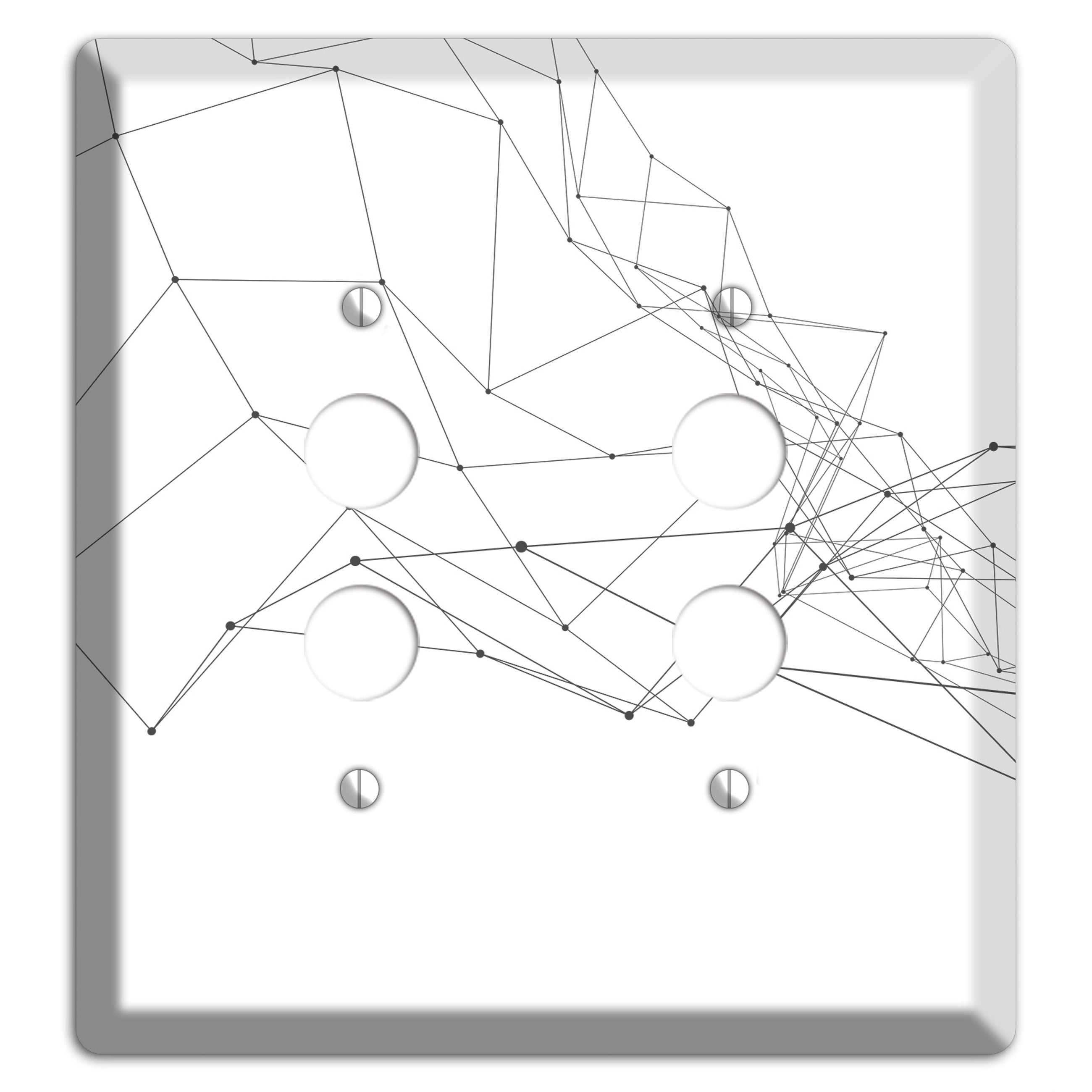 Gossamer Transit Map 2 Pushbutton Wallplate