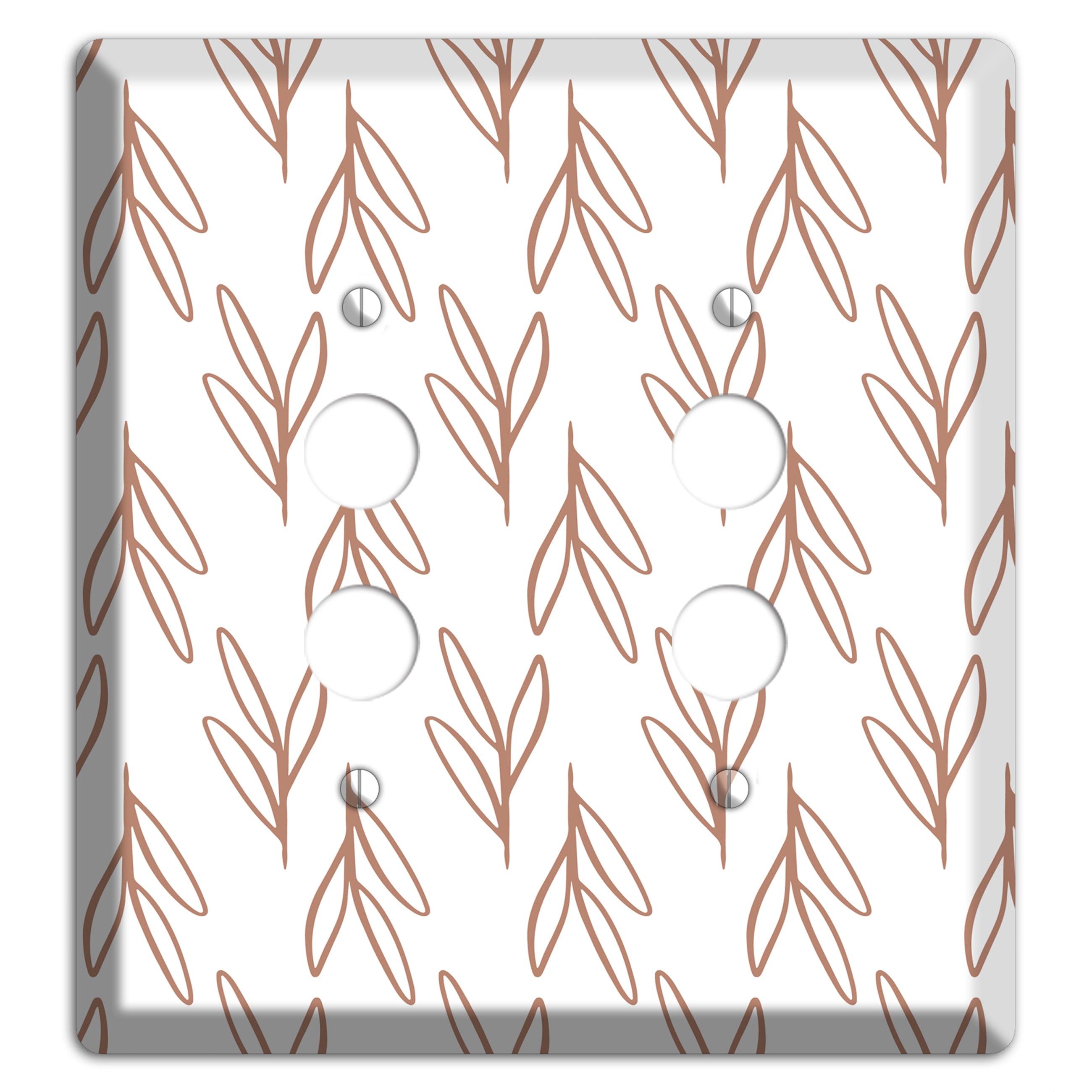Whisper & Stem 2 Pushbutton Wallplate