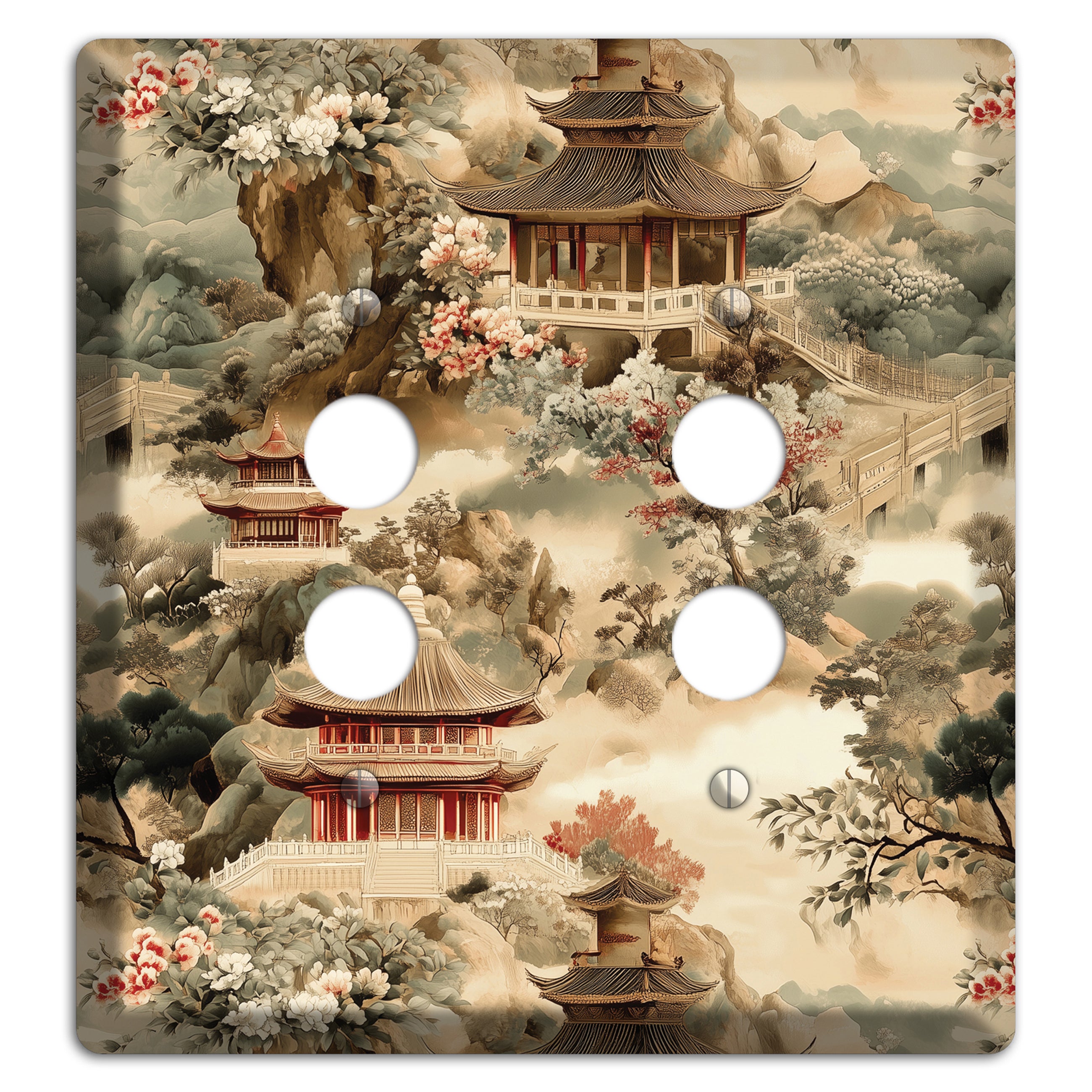 Jade Mountain Reverie 2 Pushbutton Wallplate