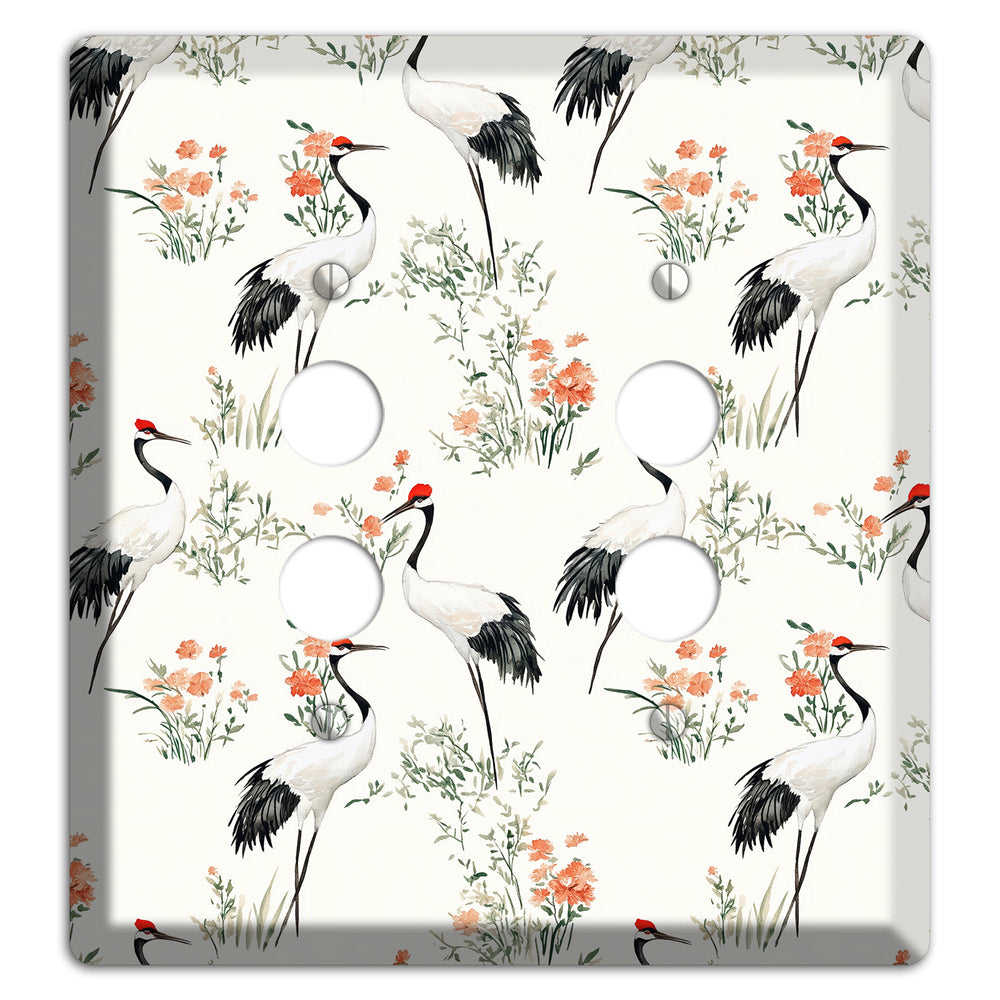 Coral Meadow Flight 2 Pushbutton Wallplate