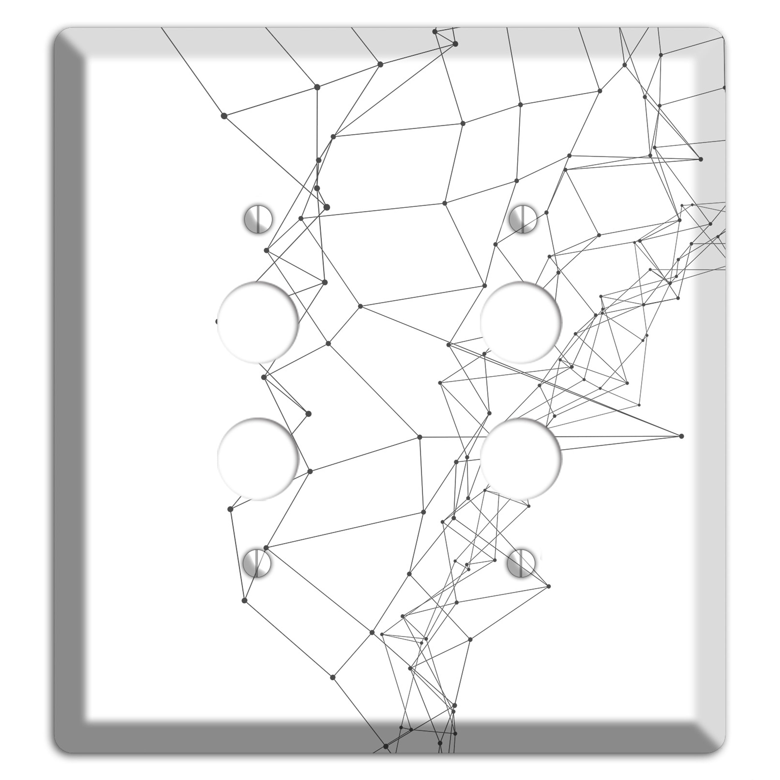 Neural Drift Lines 2 Pushbutton Wallplate