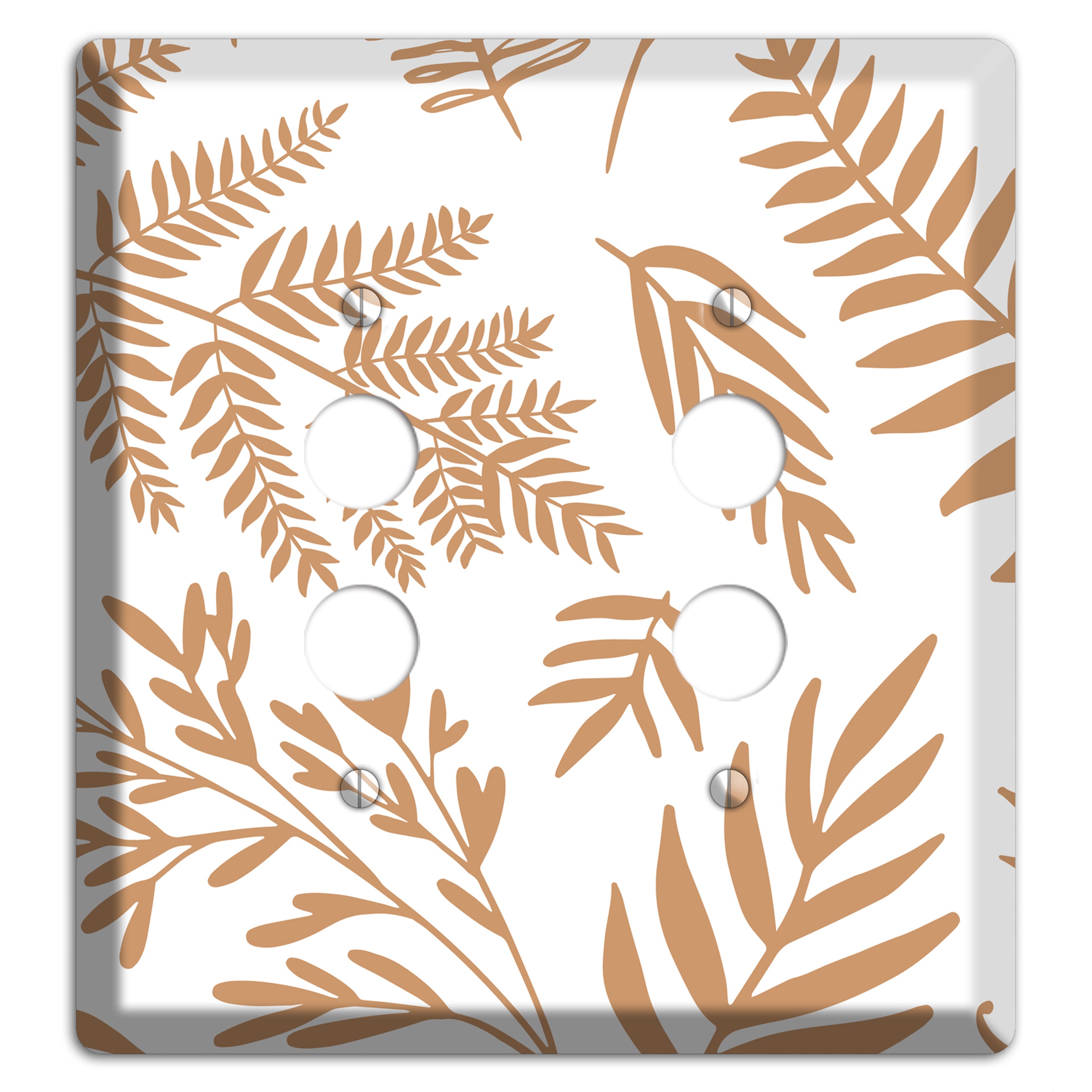 Scattered Fronds 2 Pushbutton Wallplate