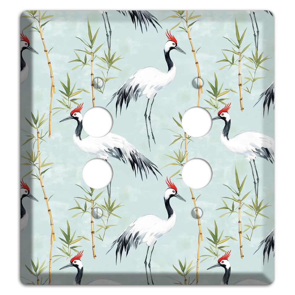 Celadon Bamboo Vigil 2 Pushbutton Wallplate