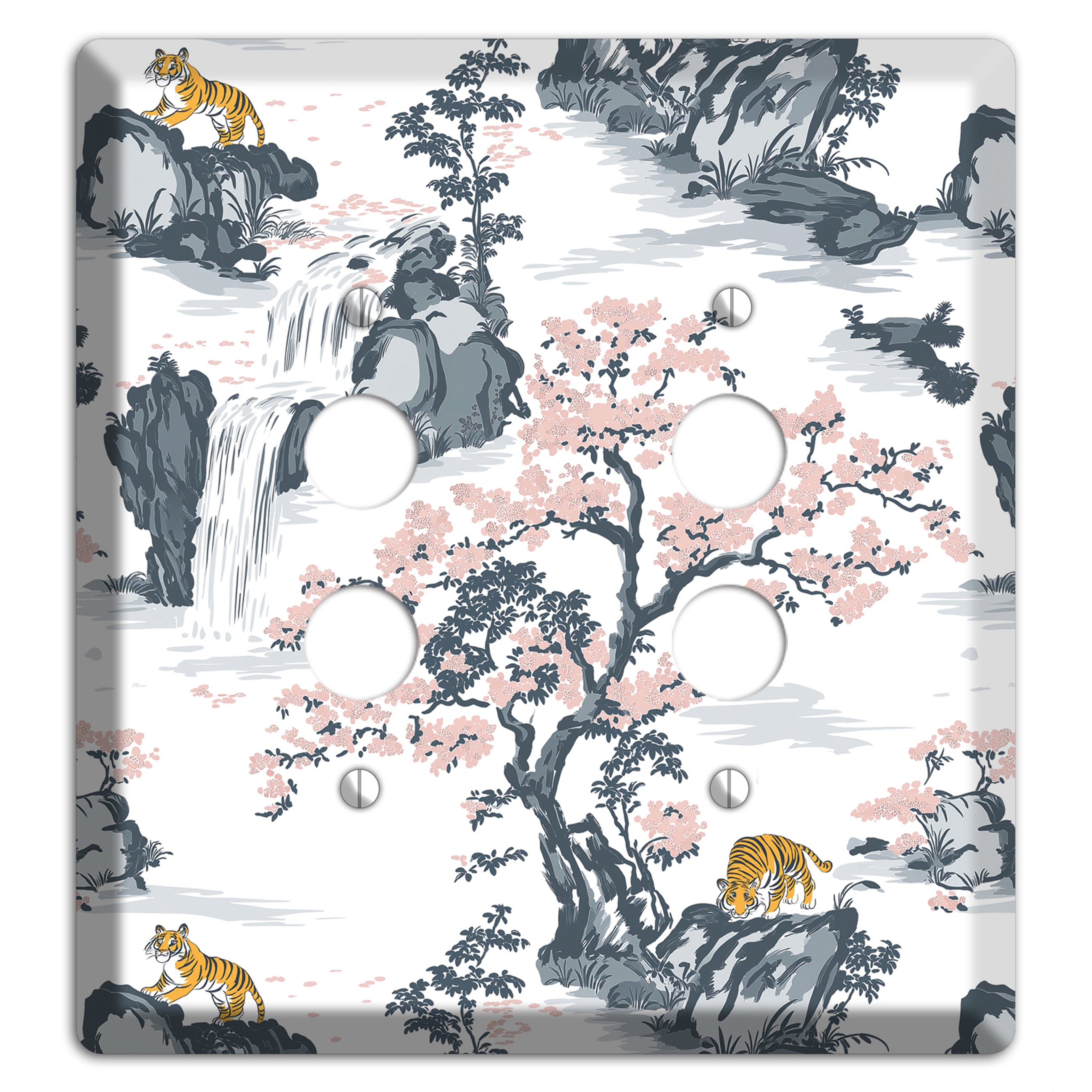 Tiger's Mountain Vigil 2 Pushbutton Wallplate