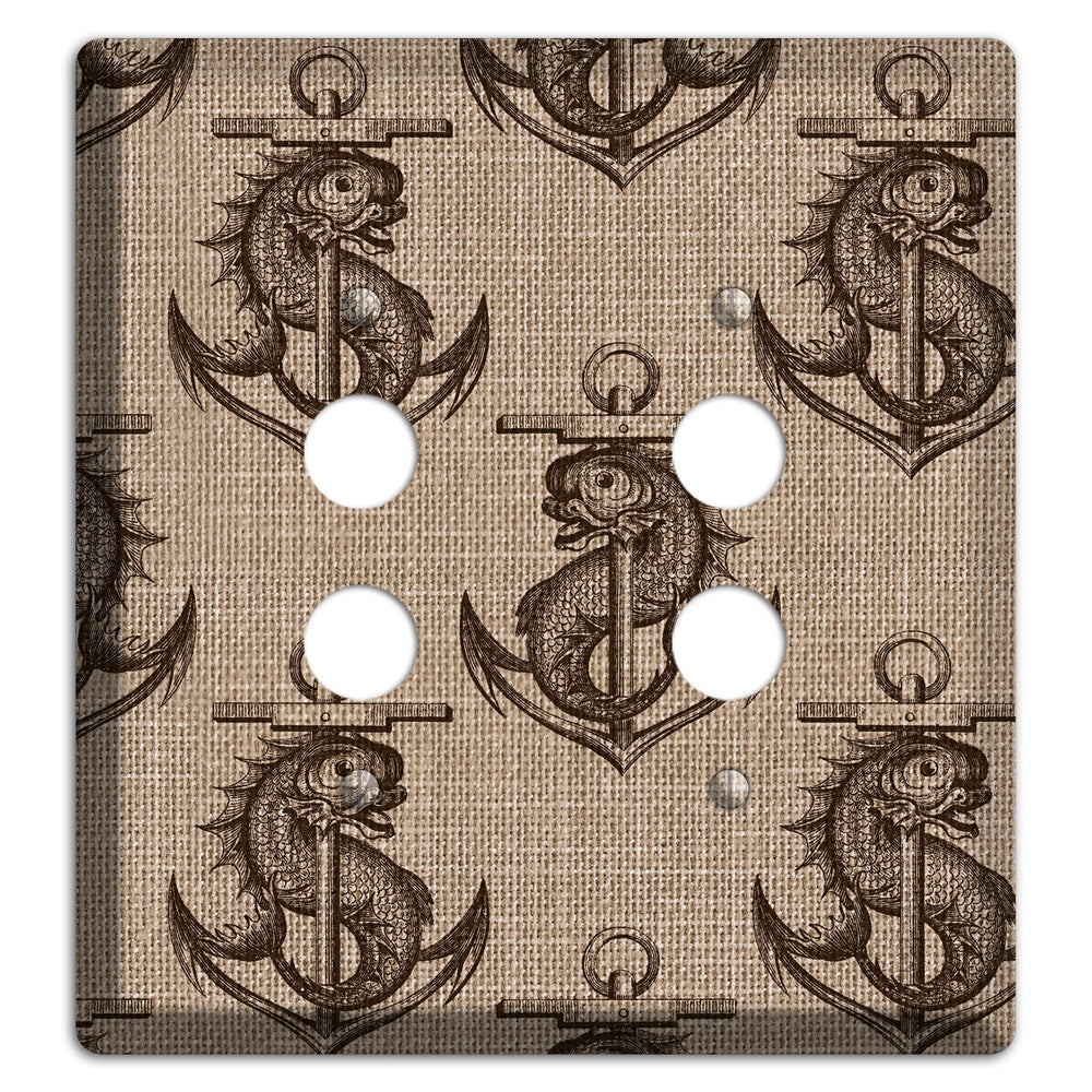 Anchor & Leviathan 2 Pushbutton Wallplate