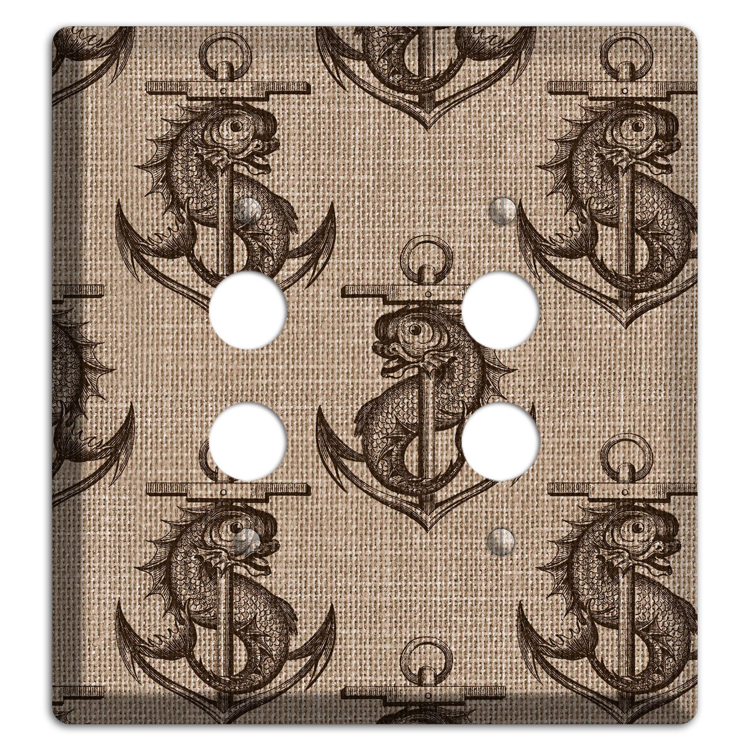 Anchor & Leviathan 2 Pushbutton Wallplate