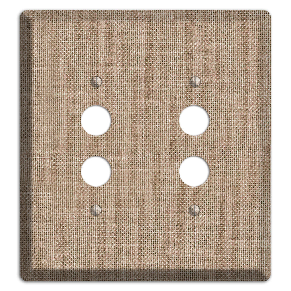 Linen Shore 2 Pushbutton Wallplate