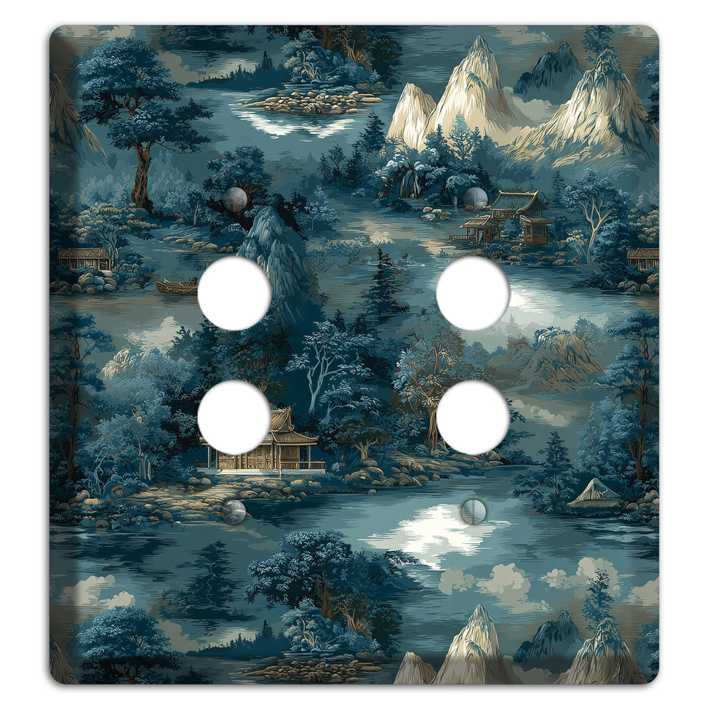 River Mist Refuge 2 Pushbutton Wallplate