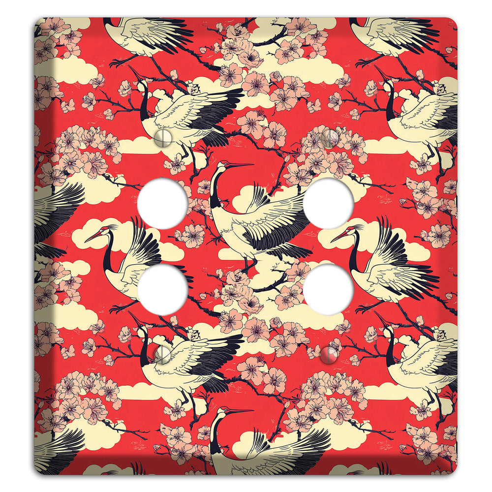 Crimson Blossom Ascent 2 Pushbutton Wallplate