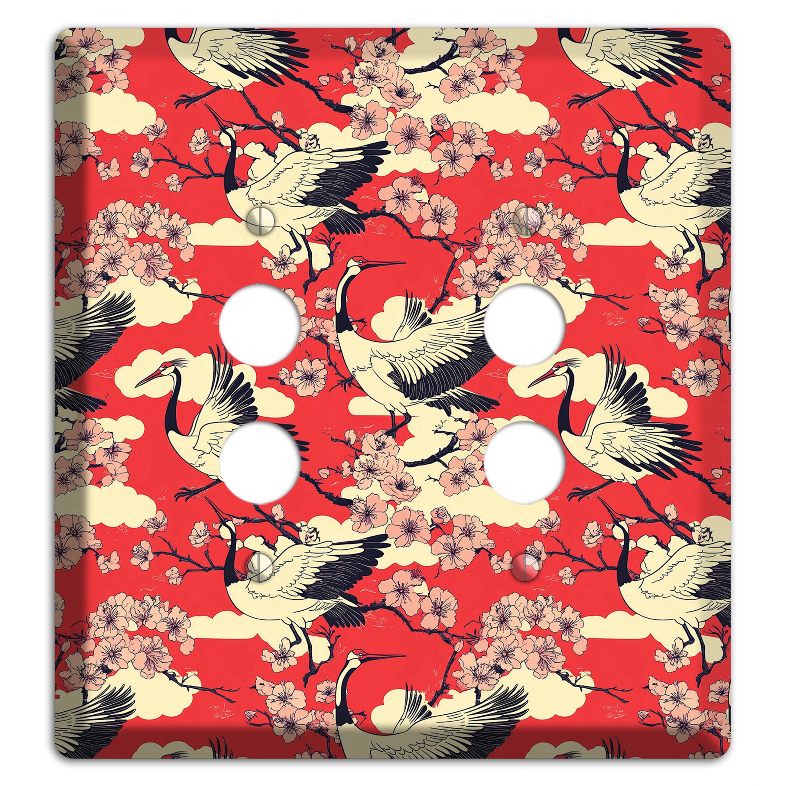 Crimson Blossom Ascent 2 Pushbutton Wallplate