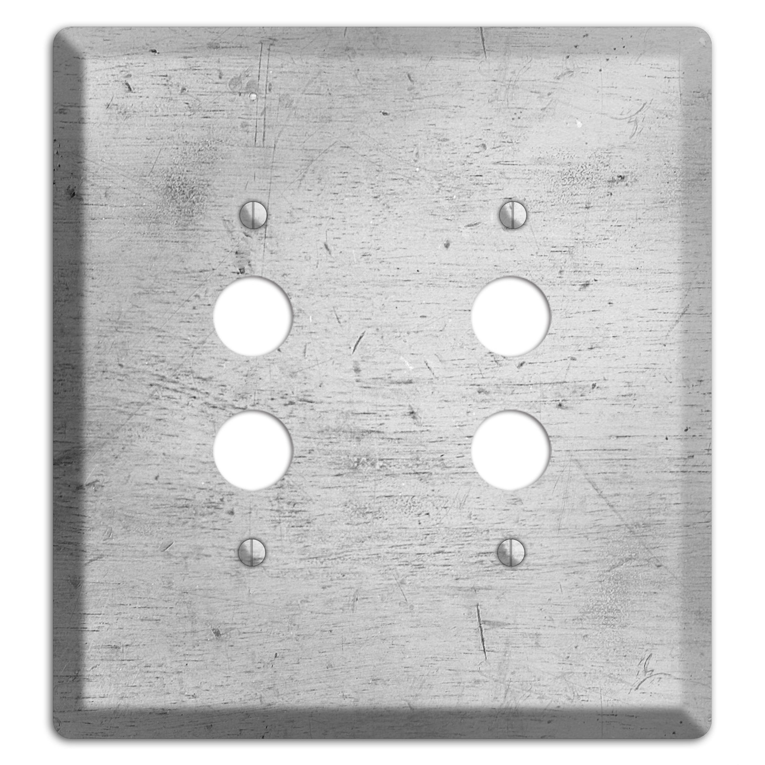 Silver Deck 2 Pushbutton Wallplate