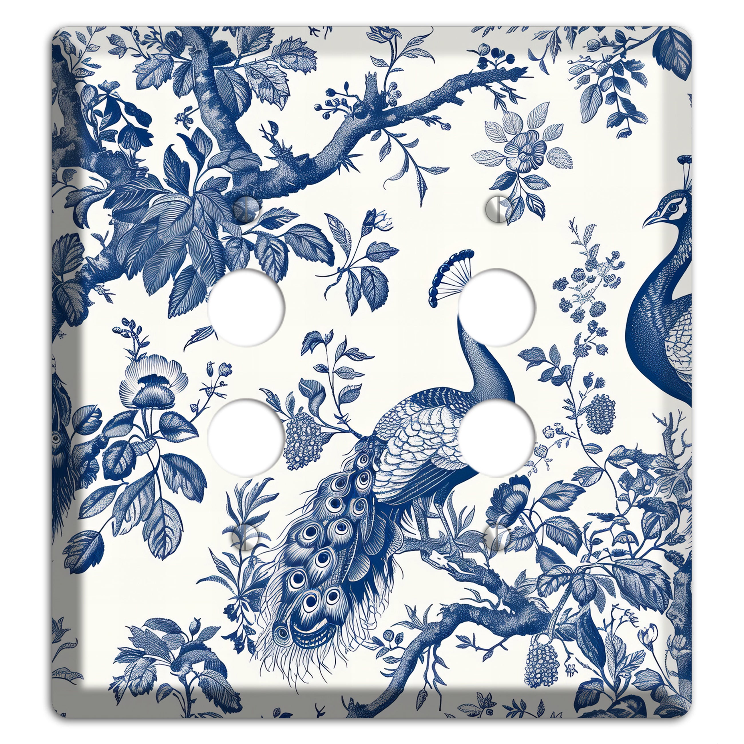 Peacock & Branch 2 Pushbutton Wallplate