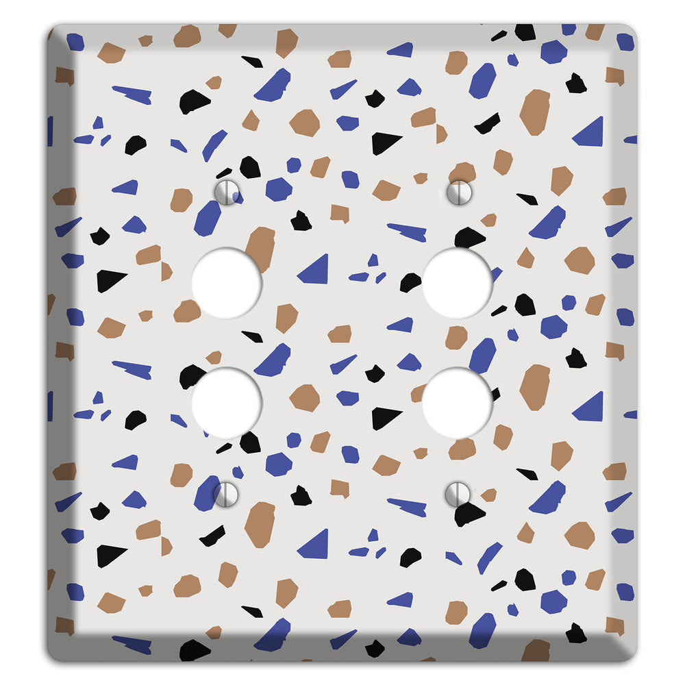 Retro Pop Terrazzo 2 Pushbutton Wallplate