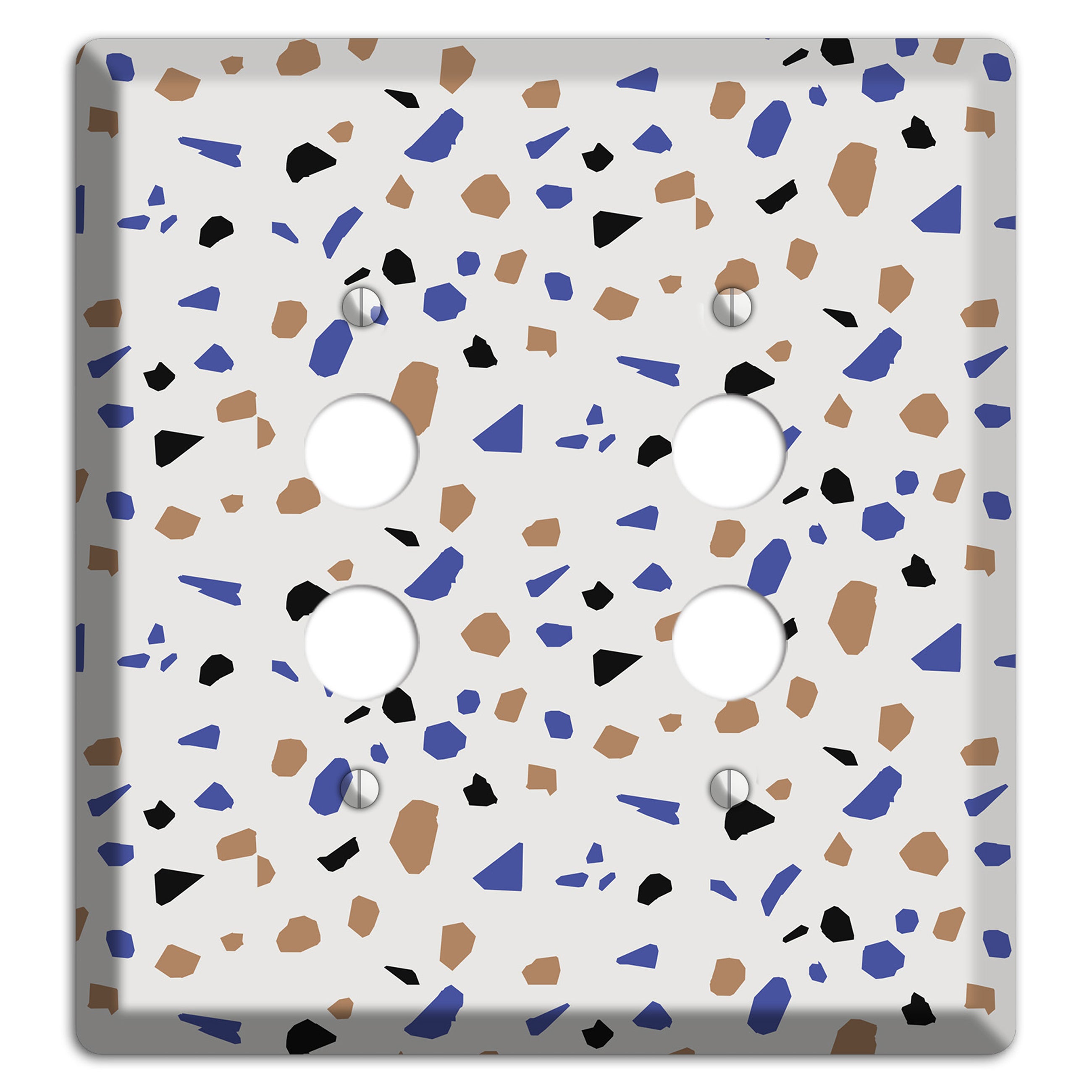 Retro Pop Terrazzo 2 Pushbutton Wallplate