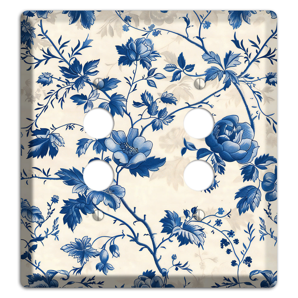 Porcelain Garden Riot 2 Pushbutton Wallplate
