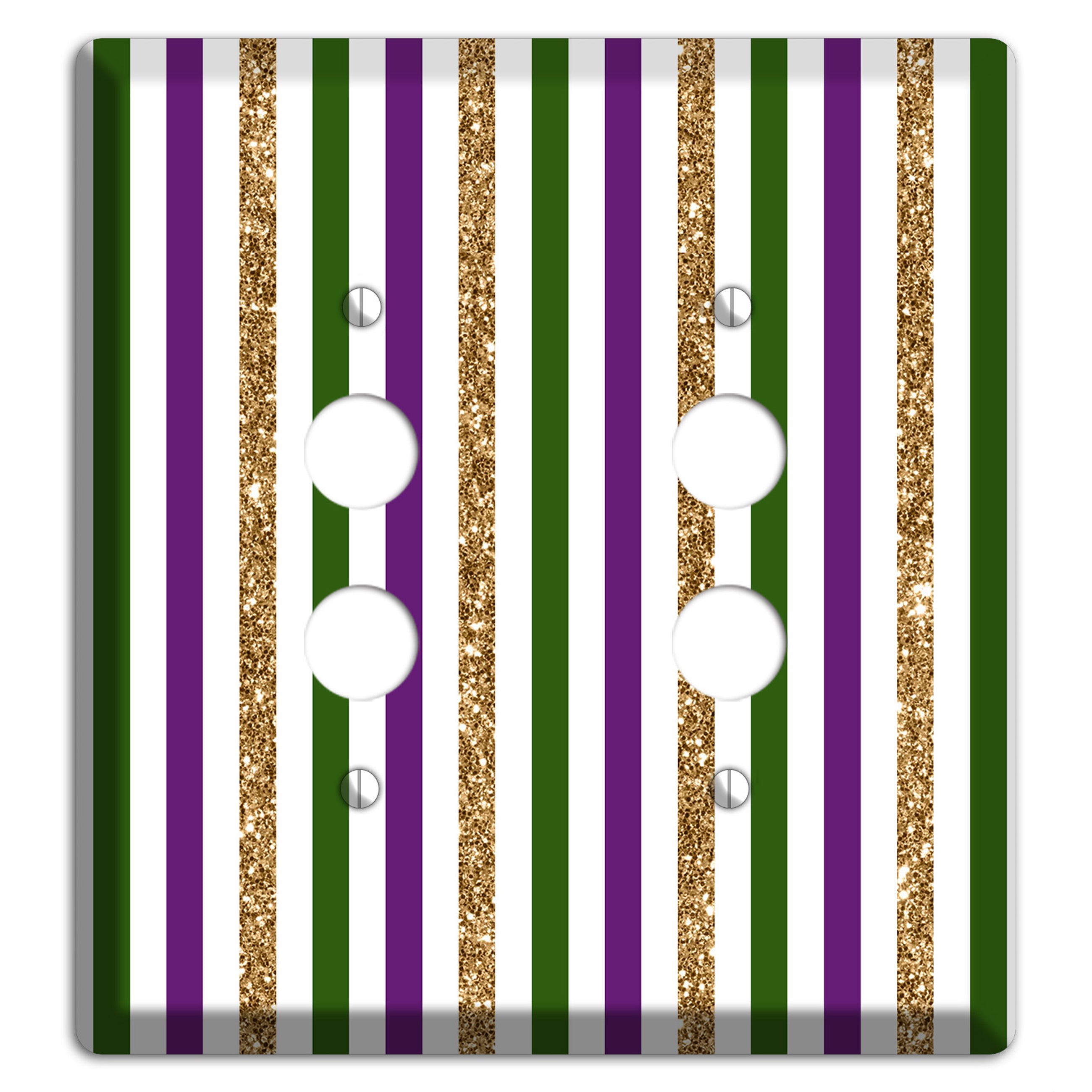 Carnival Stripes: Lumière 2 Pushbutton Wallplate