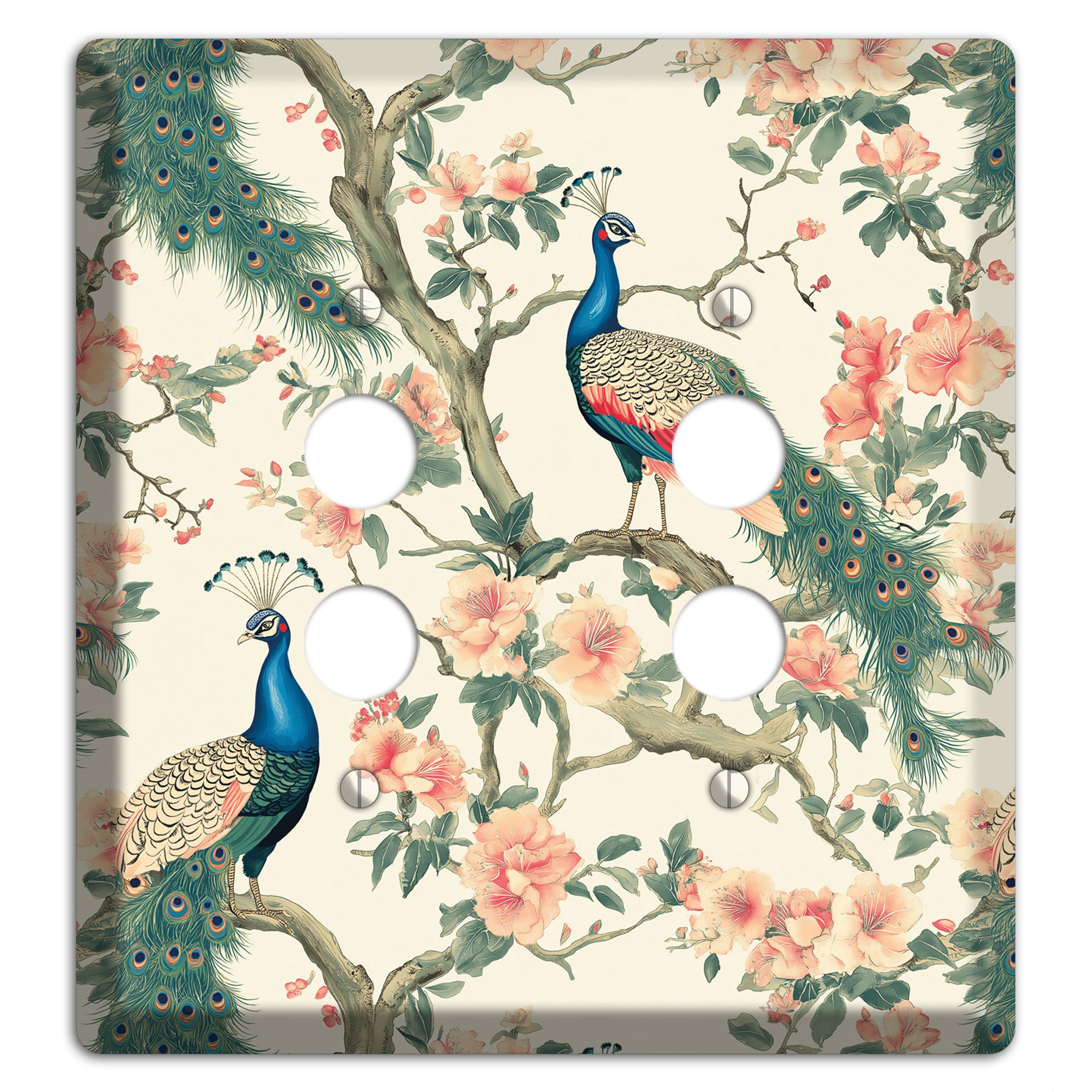 Imperial Plumage Garden 2 Pushbutton Wallplate