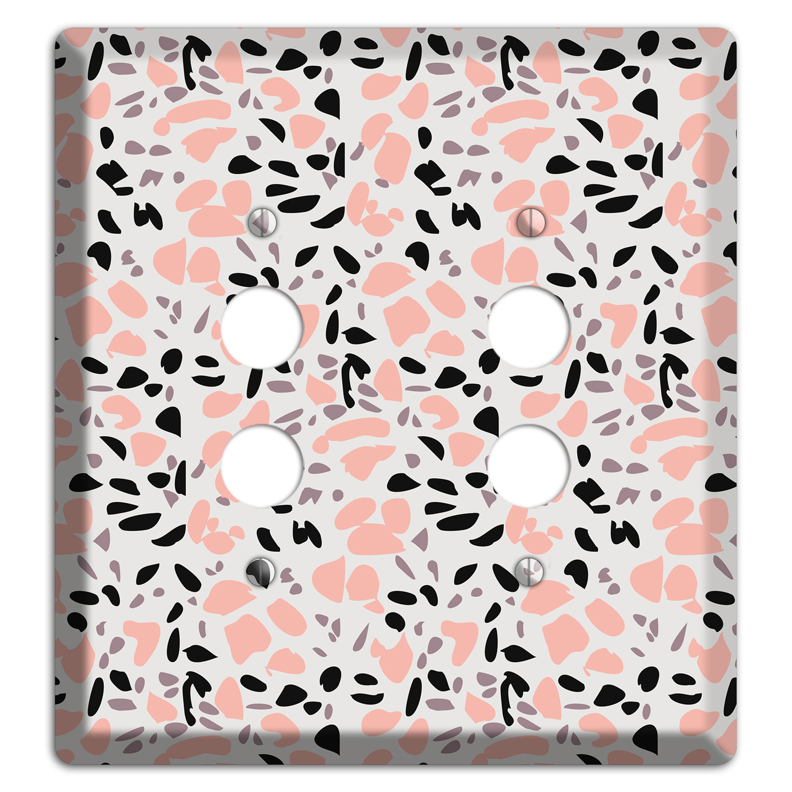 Rose Noir Confetti 2 Pushbutton Wallplate