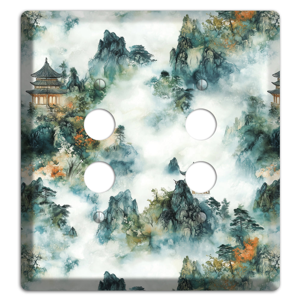 Pavilions in the Mist 2 Pushbutton Wallplate