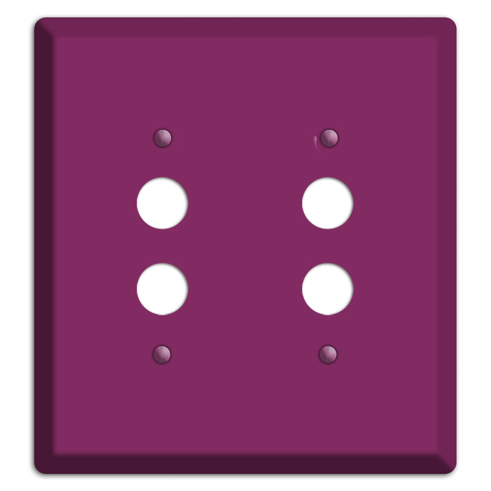 Baxter Plum Wine 2 Pushbutton Wallplate