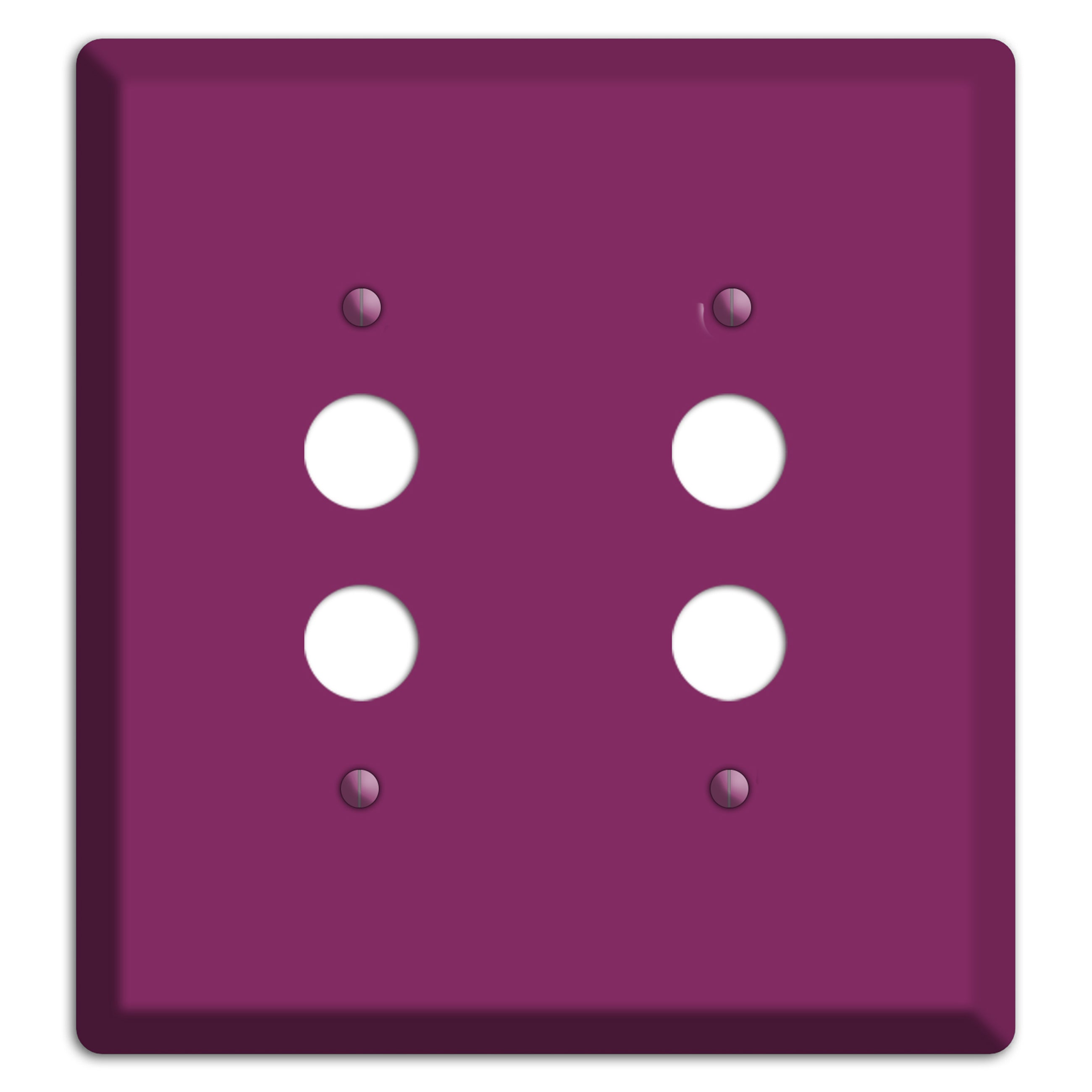 Baxter Plum Wine 2 Pushbutton Wallplate